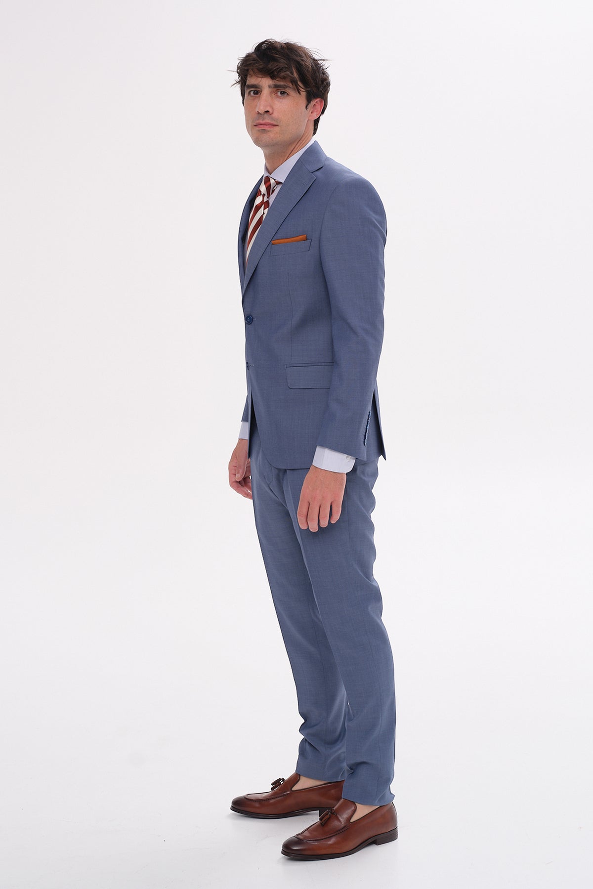 ΑΝΔΡΙΚΟ ΚΟΣΤΟΥΜΙ PORTOBELLO'S ΣΕ ΣΙΕΛ ΑΠΟΧΡΩΣΗ SLIM FIT