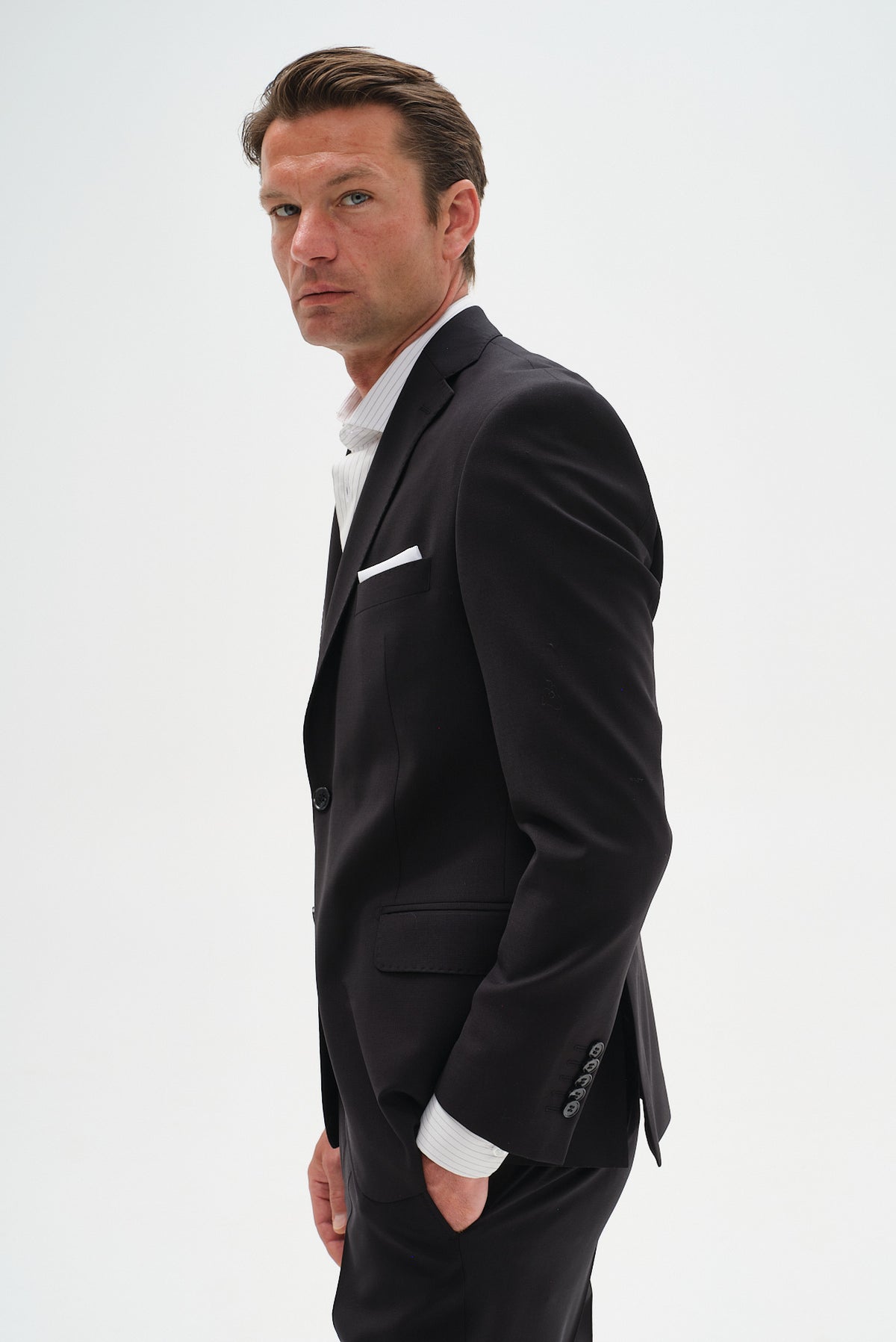 ΑΝΔΡΙΚΟ ΜΑΥΡΟ ΚΟΣΤΟΥΜΙ PORTOBELLO'S SLIM FIT ZIGNONE