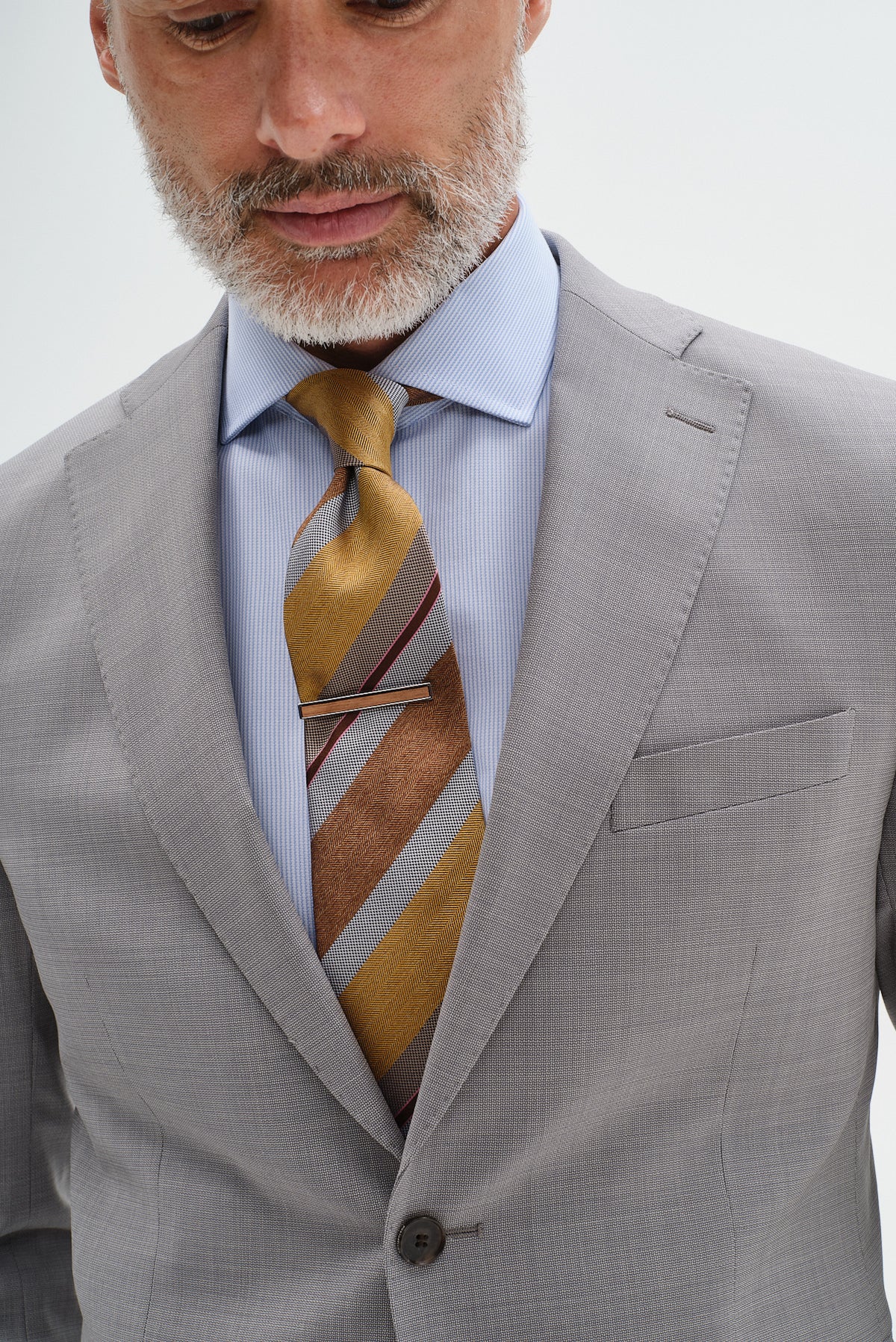 ΑΝΔΡΙΚΟ ΑΝΟΙΚΤΟ ΓΚΡΙ ΚΟΣΤΟΥΜΙ PORTOBELLO'S SLIM FIT
