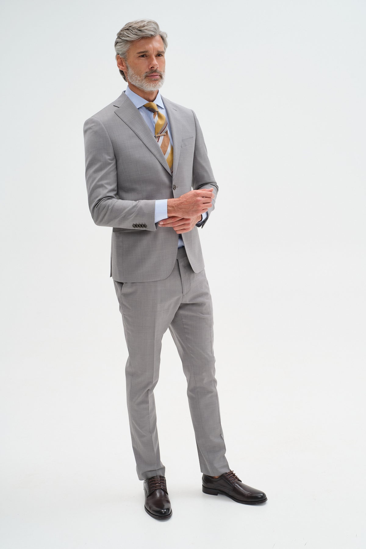 ΑΝΔΡΙΚΟ ΑΝΟΙΚΤΟ ΓΚΡΙ ΚΟΣΤΟΥΜΙ PORTOBELLO'S SLIM FIT