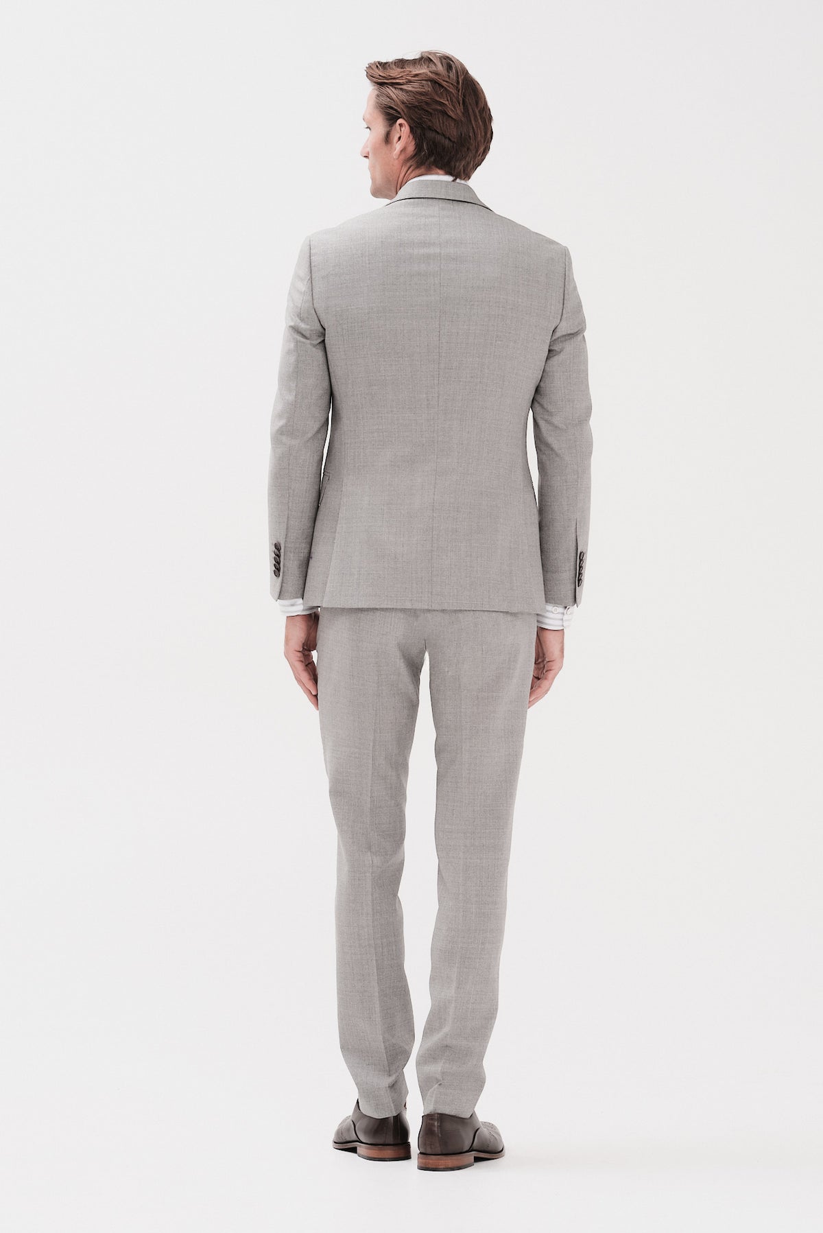 ΑΝΔΡΙΚΟ ΓΚΡΙ ΑΝΟΙΧΤΟ ΜΑΛΛΙΝΟ VITALE BARBERIS CANONICO ΚΟΣΤΟΥΜΙ PORTOBELLO'S SLIM FIT