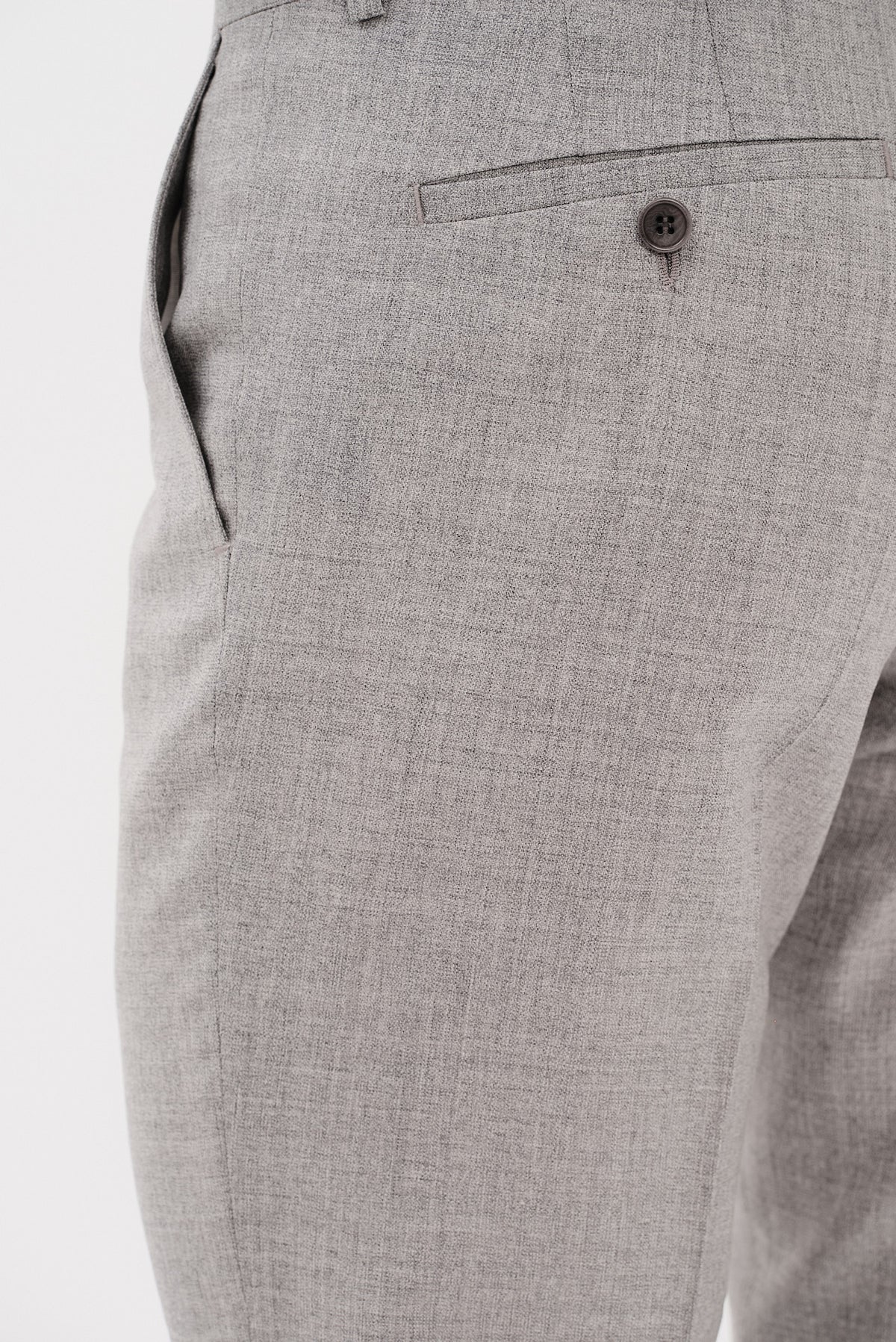 ΑΝΔΡΙΚΟ ΓΚΡΙ ΑΝΟΙΧΤΟ ΜΑΛΛΙΝΟ VITALE BARBERIS CANONICO ΚΟΣΤΟΥΜΙ PORTOBELLO'S SLIM FIT