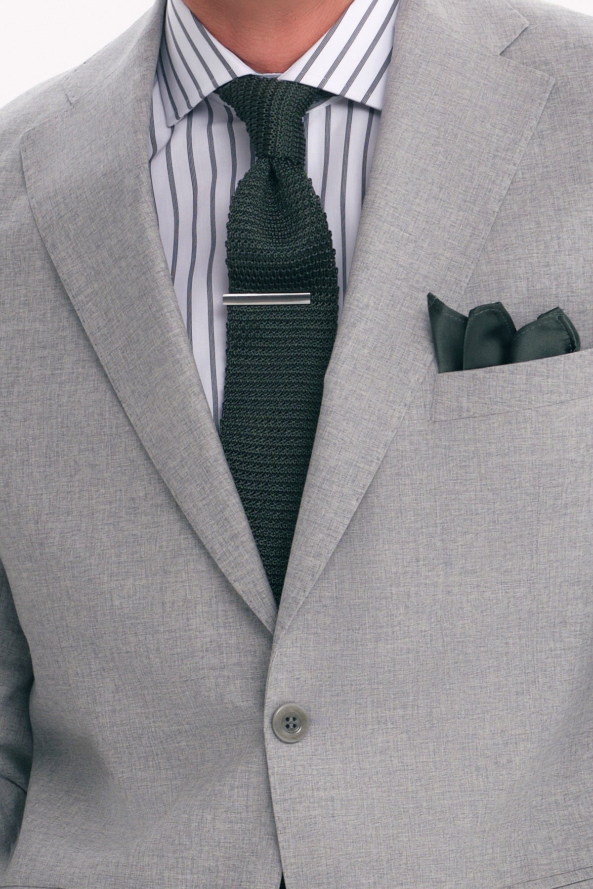 ΑΝΔΡΙΚΟ ΓΚΡΙ ΑΝΟΙΚΤΟ ΚΟΣΤΟΥΜΙ SLIM FIT PORTOBELLO'S ΣΕ ΥΦΑΣΜΑ GUABELLO