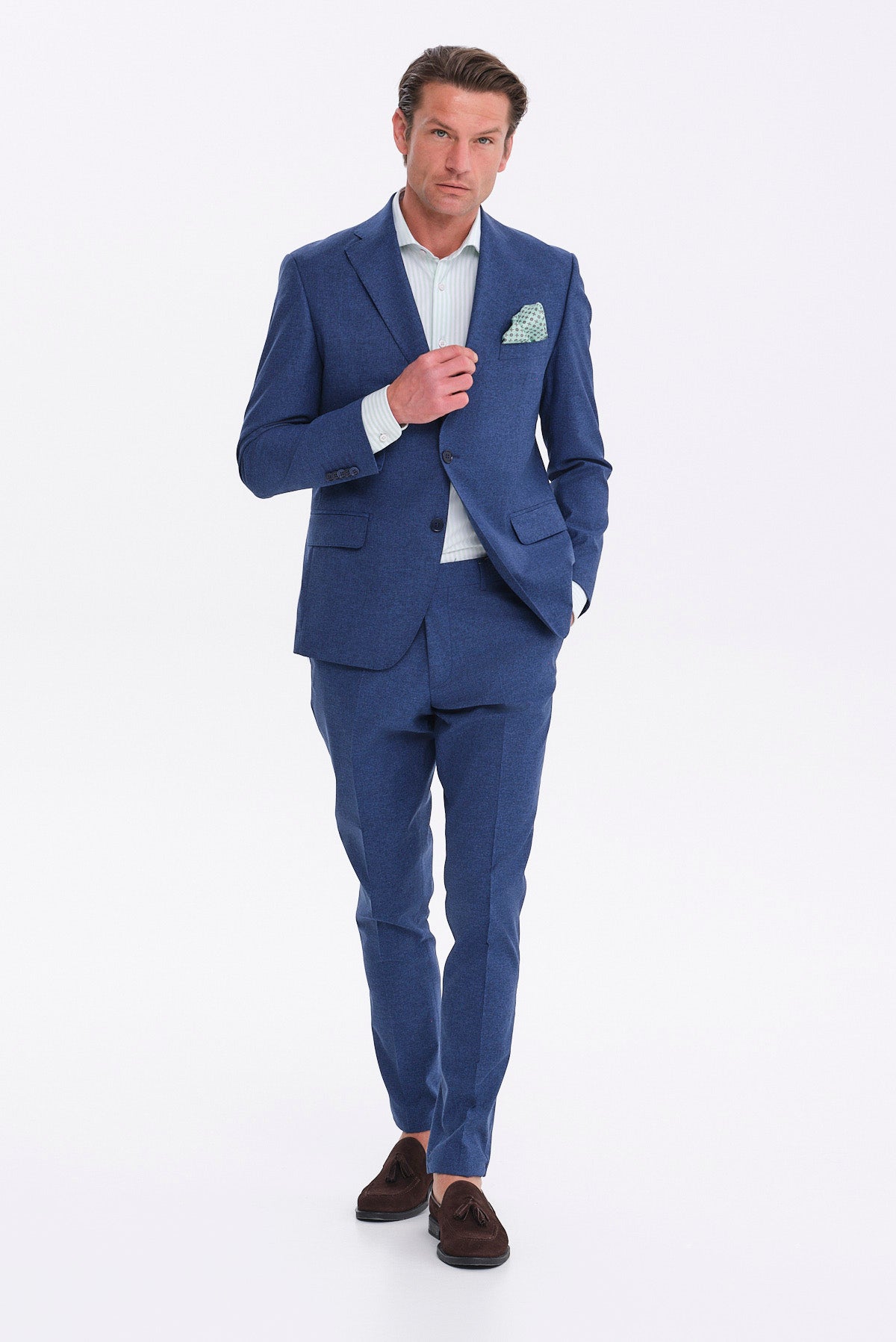 ΑΝΔΡΙΚΟ ΡΑΦ ΚΟΣΤΟΥΜΙ SLIM FIT PORTOBELLO'S ΣΕ ΥΦΑΣΜΑ GUABELLO