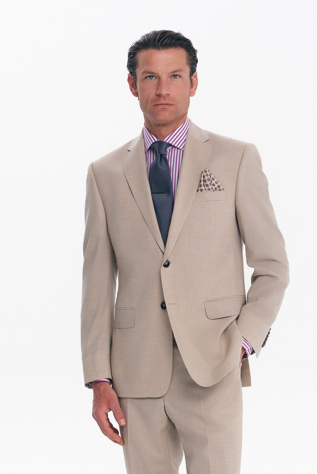 ΑΝΔΡΙΚΟ ΜΠΕΖ ΣΚΟΥΡΟ ΚΟΣΤΟΥΜΙ SLIM FIT PORTOBELLO'S