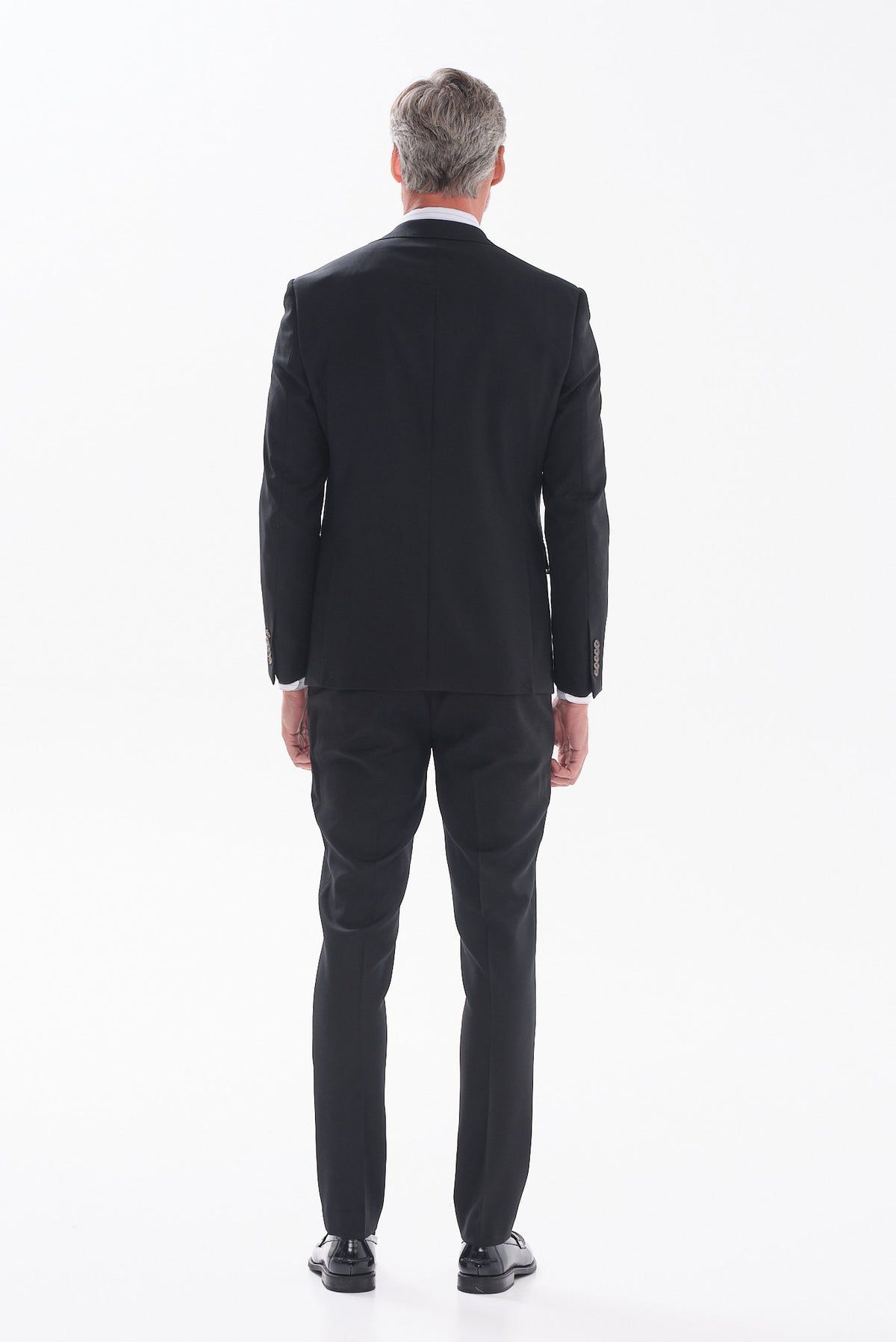 ΑΝΔΡΙΚΟ ΜΑΛΛΙΝΟ ΚΟΣΤΟΥΜΙ PORTOBELLO'S SLIM FIT ΣΕ ΜΑΥΡΟ ΧΡΩΜΑ