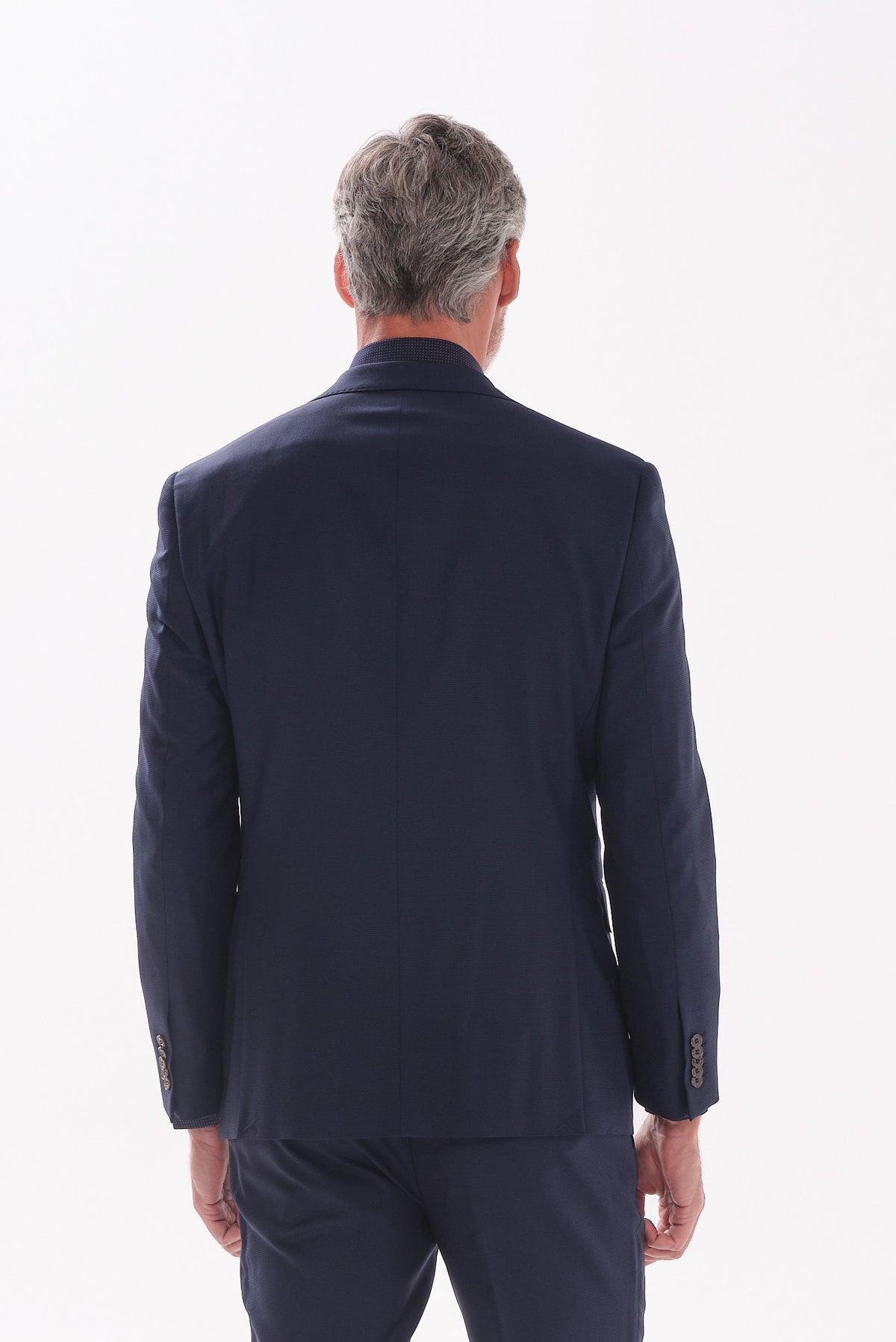 ΑΝΔΡΙΚΟ ΜΑΛΛΙΝΟ ΚΟΣΤΟΥΜΙ PORTOBELLO'S SLIM FIT ΣΕ ΜΠΛΕ ΣΚΟΥΡΟ ΧΡΩΜΑ