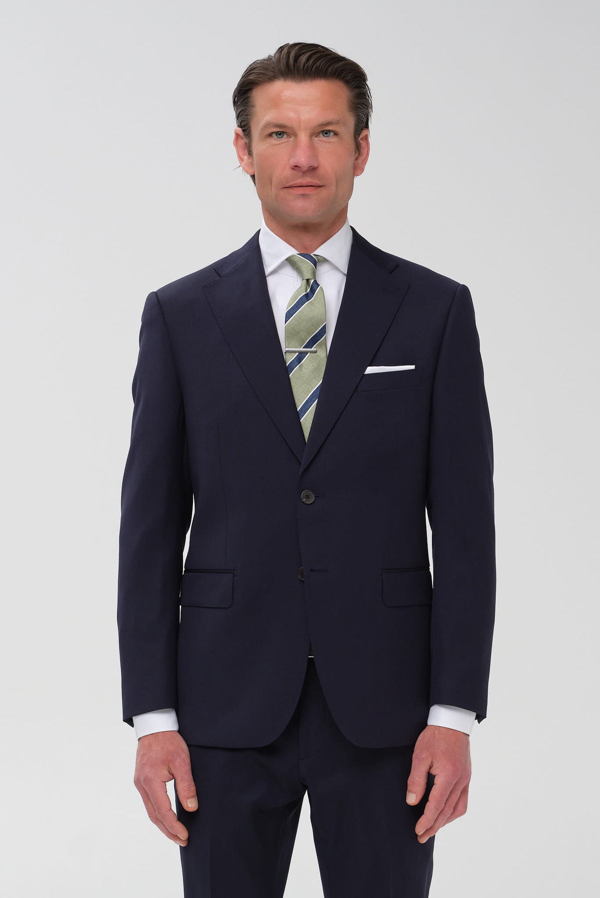ΑΝΔΡΙΚΟ ΜΠΛΕ ΜΑΛΛΙΝΟ ΚΟΣΤΟΥΜΙ PORTOBELLO'S SLIM FIT SUPER 120