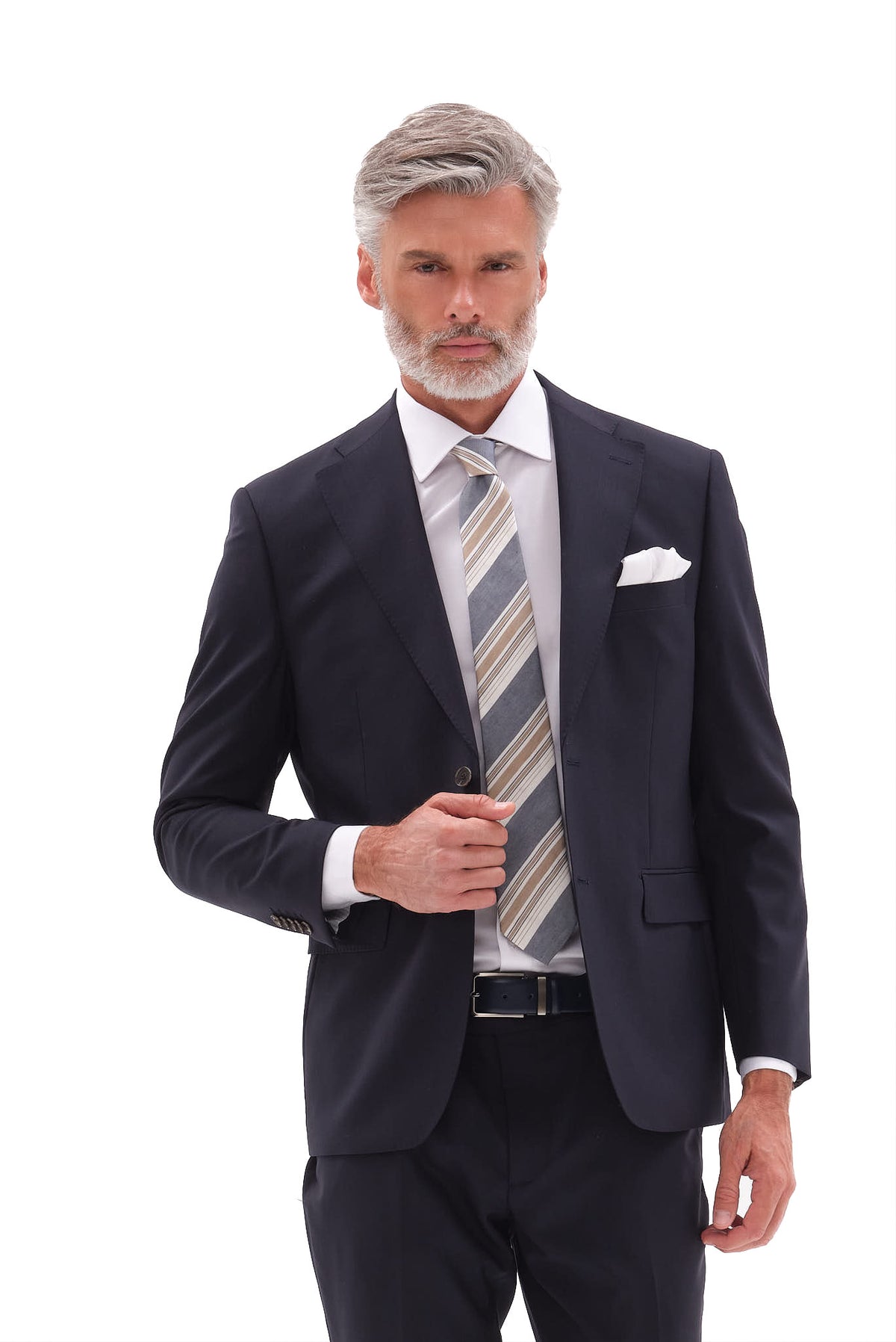ΑΝΔΡΙΚΟ ΜΑΛΛΙΝΟ ΚΟΣΤΟΥΜΙ PORTOBELLO'S ΣΕ ΜΠΛΕ ΧΡΩΜΑ SLIM FIT