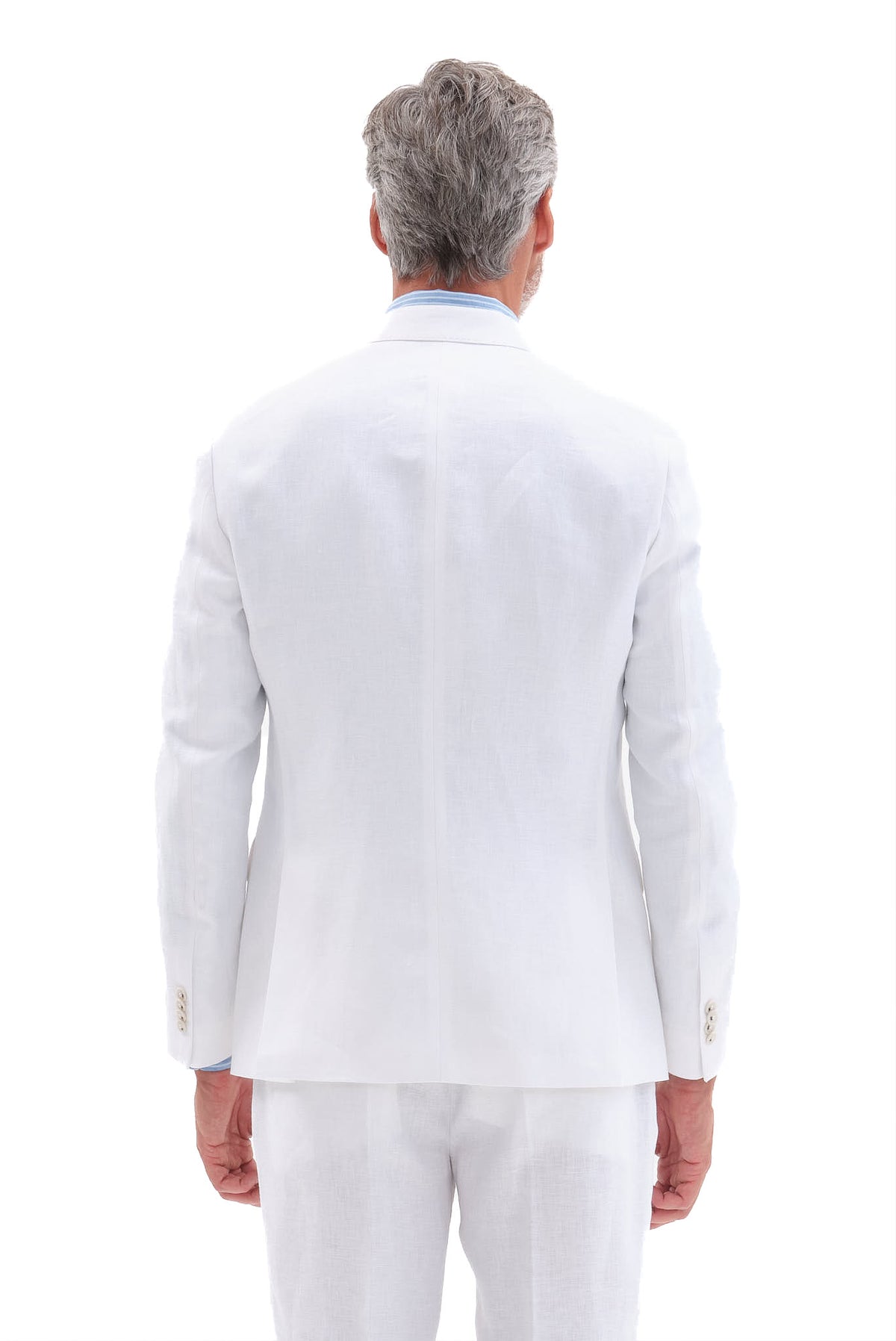 ΑΝΔΡΙΚΟ ΛΙΝΟ ΛΕΥΚΟ ΚΟΣΤΟΥΜΙ PORTOBELLO'S  FORMAL FIT