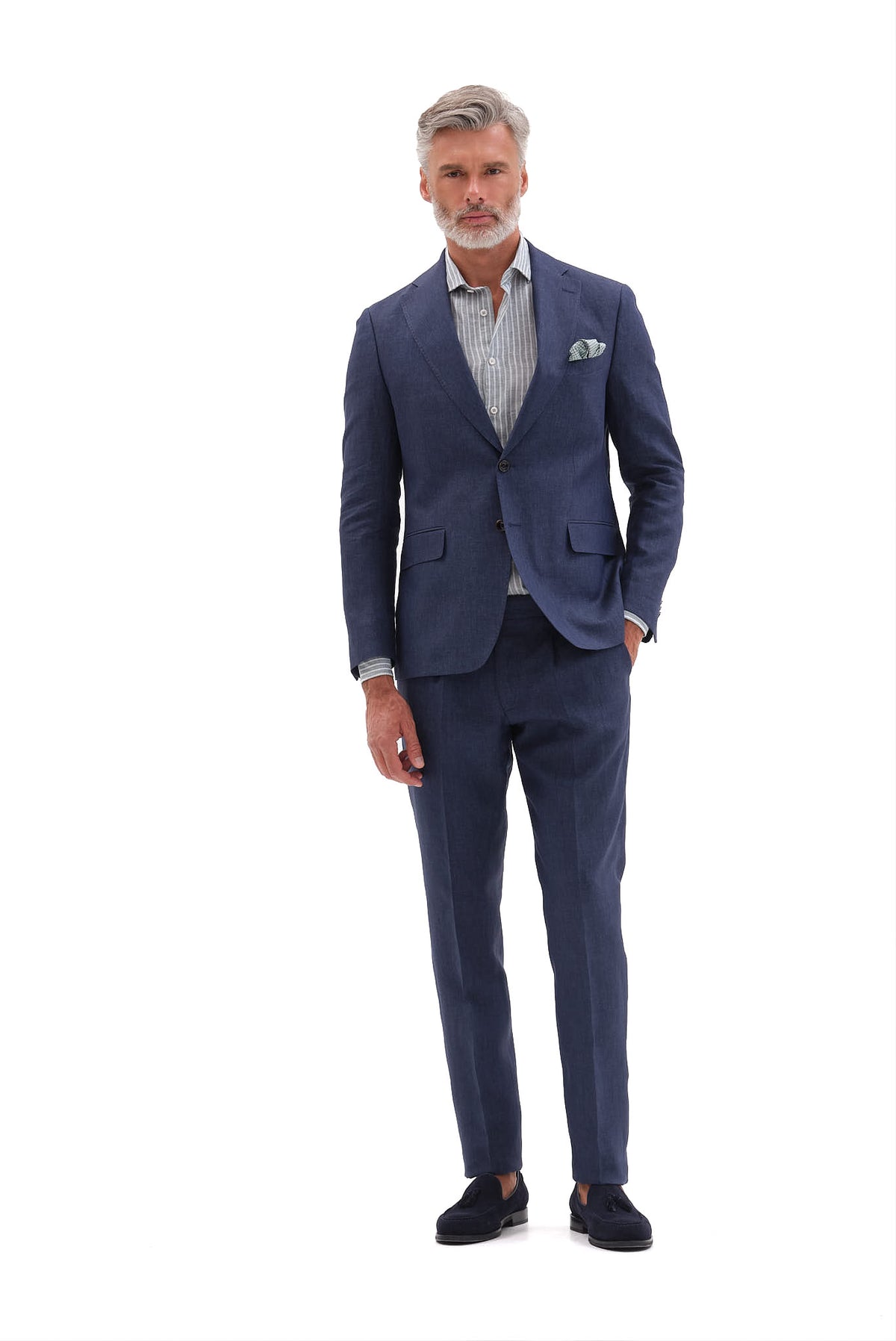 ΑΝΔΡΙΚΟ ΛΙΝΟ ΚΟΣΤΟΥΜΙ PORTOBELLO'S ΜΠΛΕ ΧΡΩΜΑ FORMAL FIT