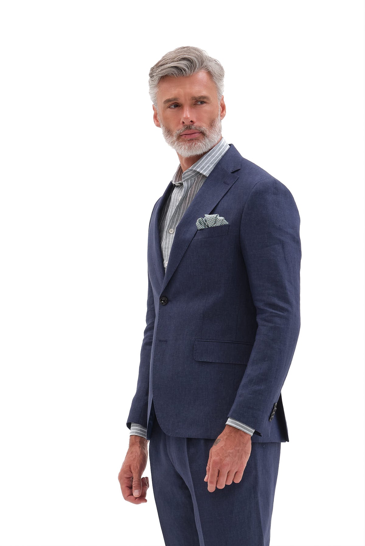 ΑΝΔΡΙΚΟ ΛΙΝΟ ΚΟΣΤΟΥΜΙ PORTOBELLO'S ΜΠΛΕ ΧΡΩΜΑ FORMAL FIT