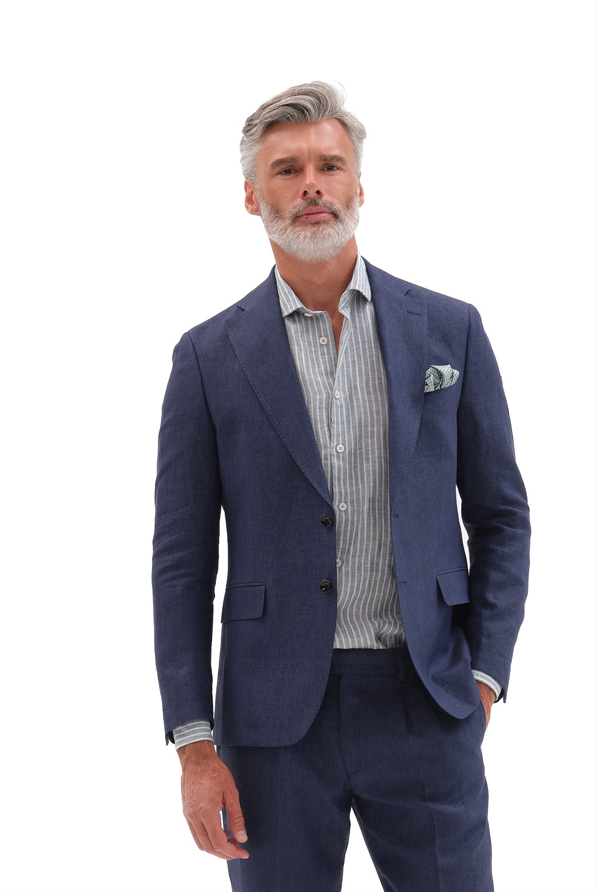 ΑΝΔΡΙΚΟ ΛΙΝΟ ΚΟΣΤΟΥΜΙ PORTOBELLO'S ΜΠΛΕ ΧΡΩΜΑ FORMAL FIT