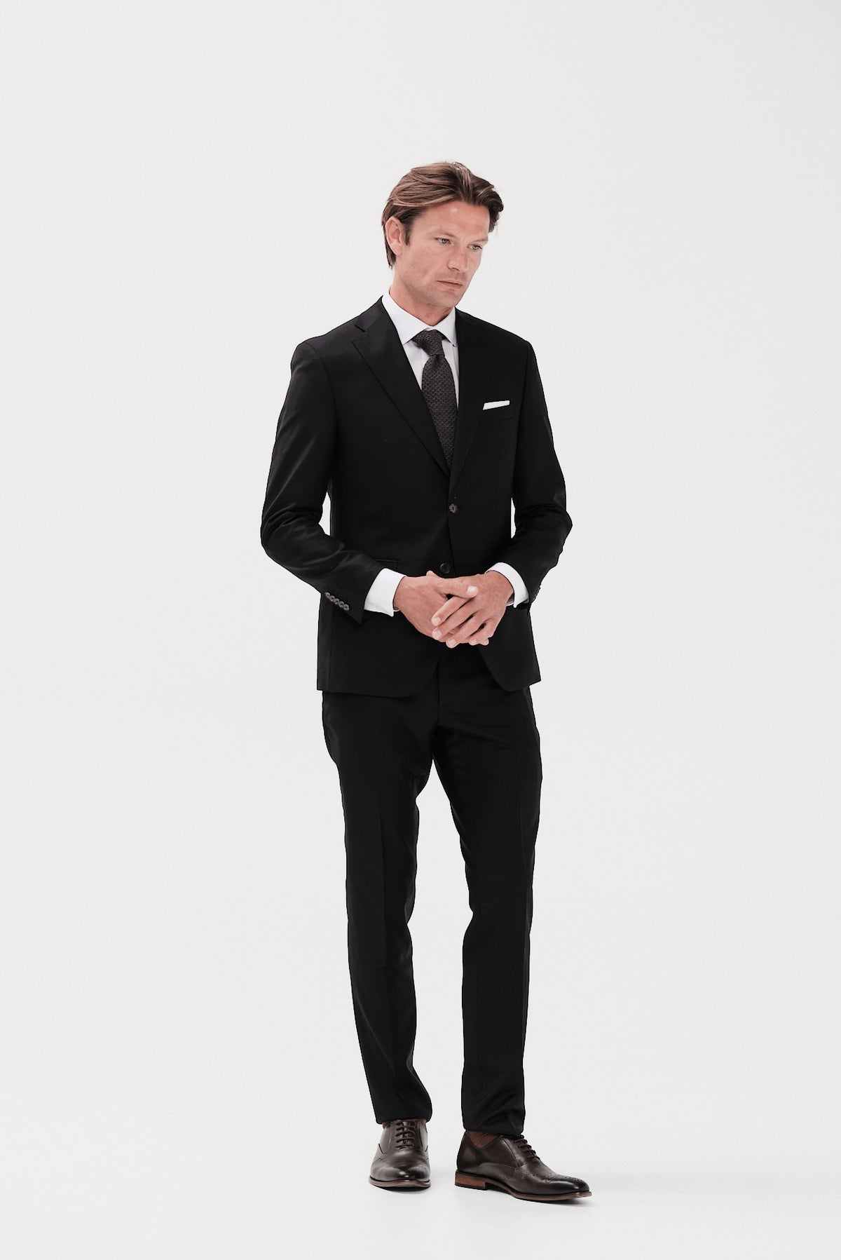 ΑΝΔΡΙΚΟ ΜΑΥΡΟ SUPER 120'S ΚΟΣΤΟΥΜΙ PORTOBELLO'S SLIM FIT