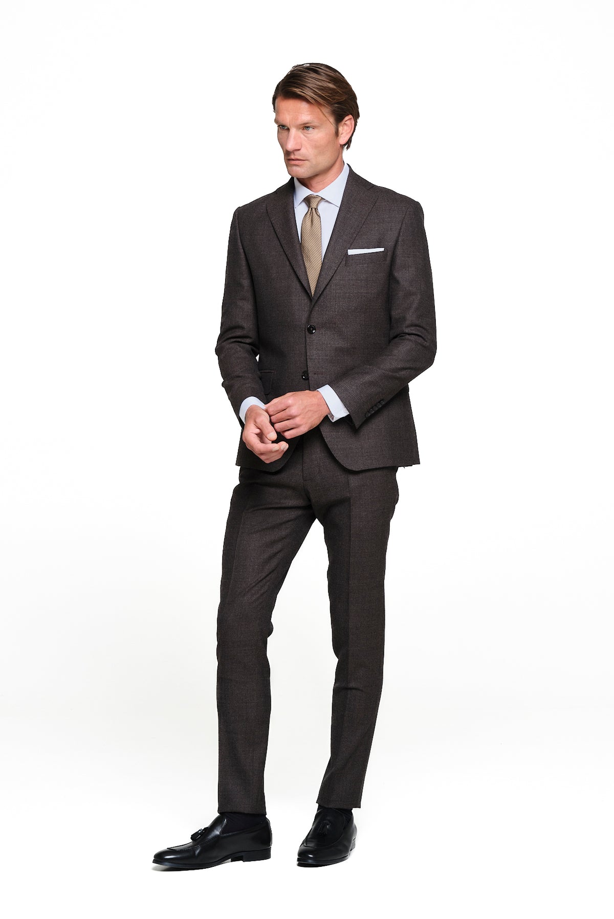ΑΝΔΡΙΚΟ ΚΑΦΕ ΚΟΣΤΟΥΜΙ VITALE BARBERIS CANONICO SLIM FIT PORTOBELLO'S