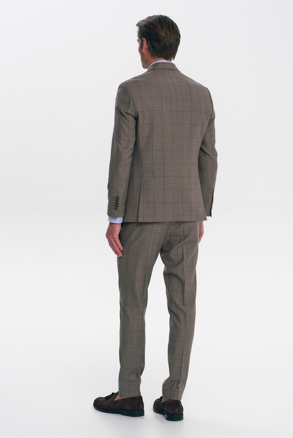 ΑΝΔΡΙΚΟ ΚΑΦΕ WINDOWPANE ΚΟΣΤΟΥΜΙ SLIM FIT PORTOBELLO'S