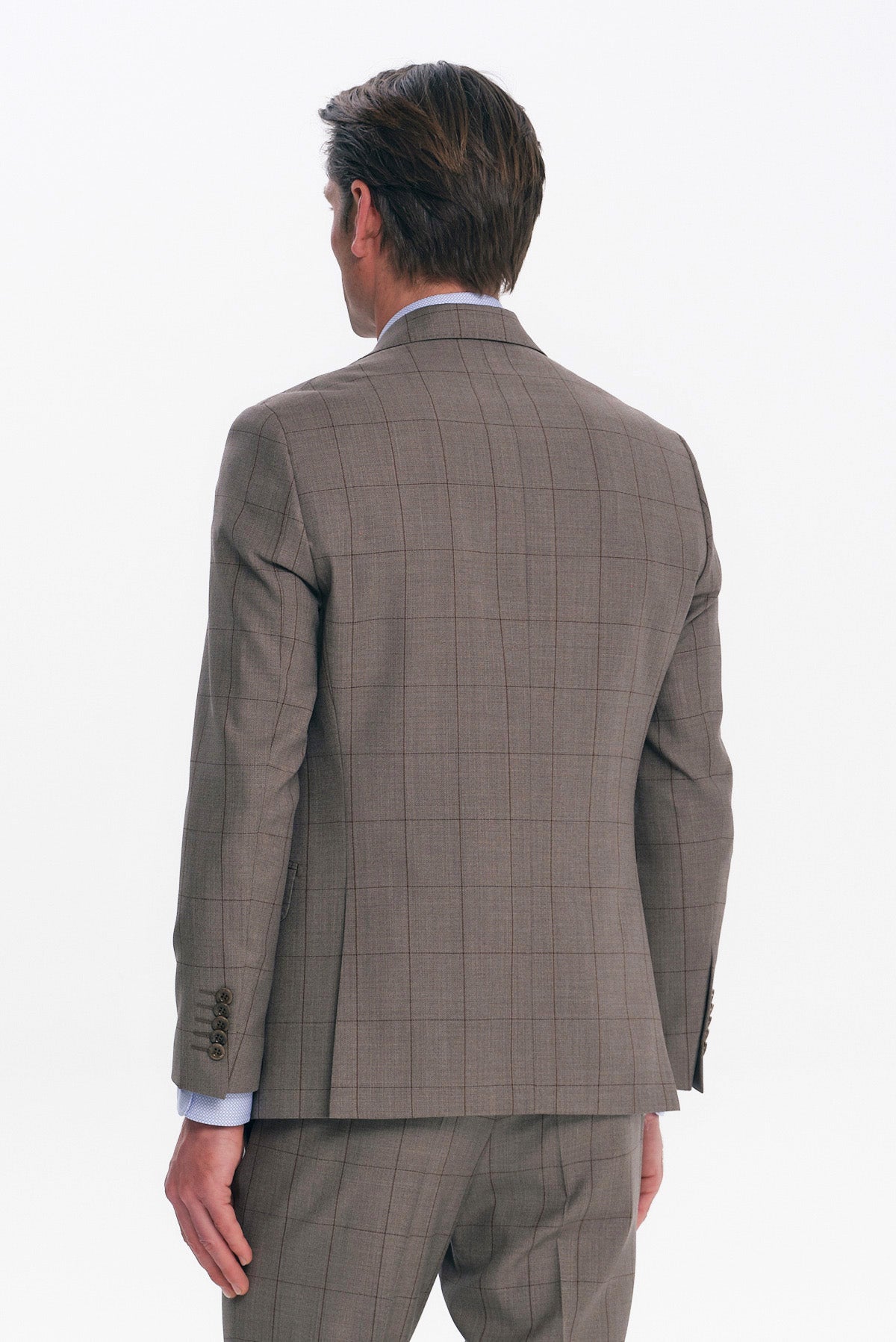 ΑΝΔΡΙΚΟ ΚΑΦΕ WINDOWPANE ΚΟΣΤΟΥΜΙ SLIM FIT PORTOBELLO'S