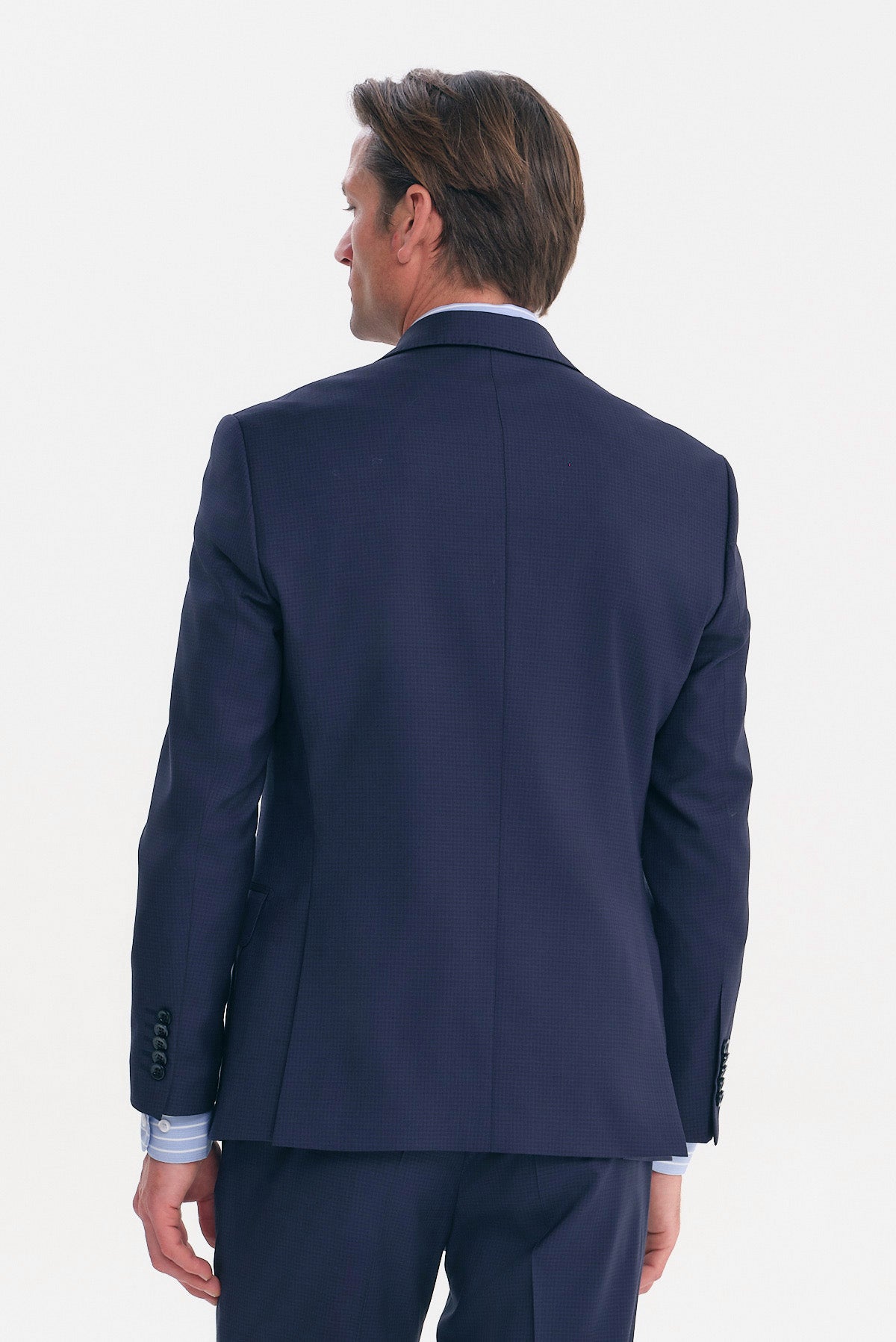 ΑΝΔΡΙΚΟ ΜΠΛΕ ΚΟΣΤΟΥΜΙ SLIM FIT PORTOBELLO'S ΣΕ ΥΦΑΣΜΑ REDA