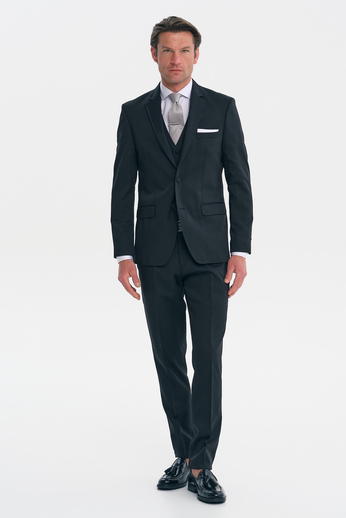 ΑΝΔΡΙΚΟ ΜΑΥΡΟ ΚΟΣΤΟΥΜΙ SLIM FIT - ΓΑΜΠΡΙΑΤΙΚΟ ΣΕΤ PORTOBELLO'S