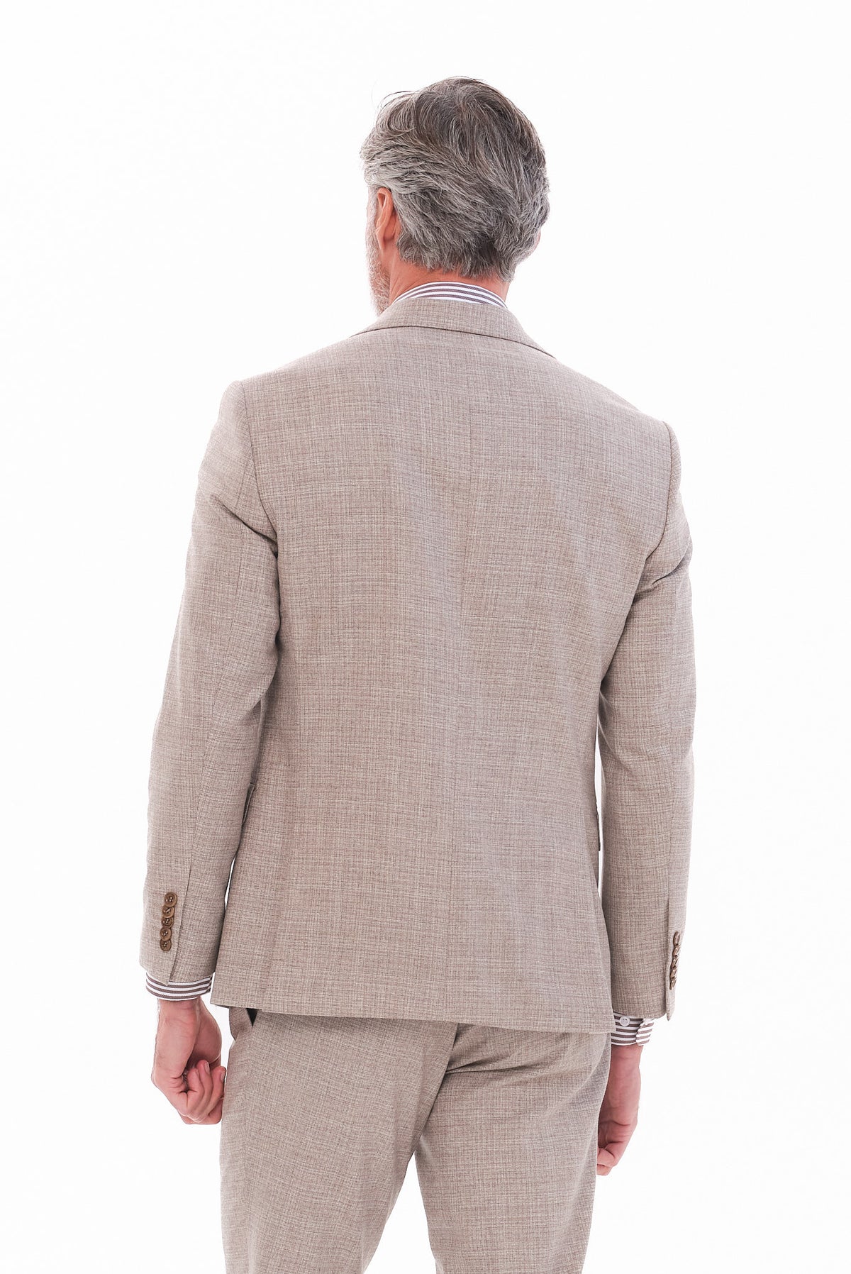 ΑΝΔΡΙΚΟ ΜΠΕΖ ΣΚΟΥΡΟ ΜΑΛΛΙΝΟ ΚΟΣΤΟΥΜΙ PORTOBELLO'S SLIM FIT