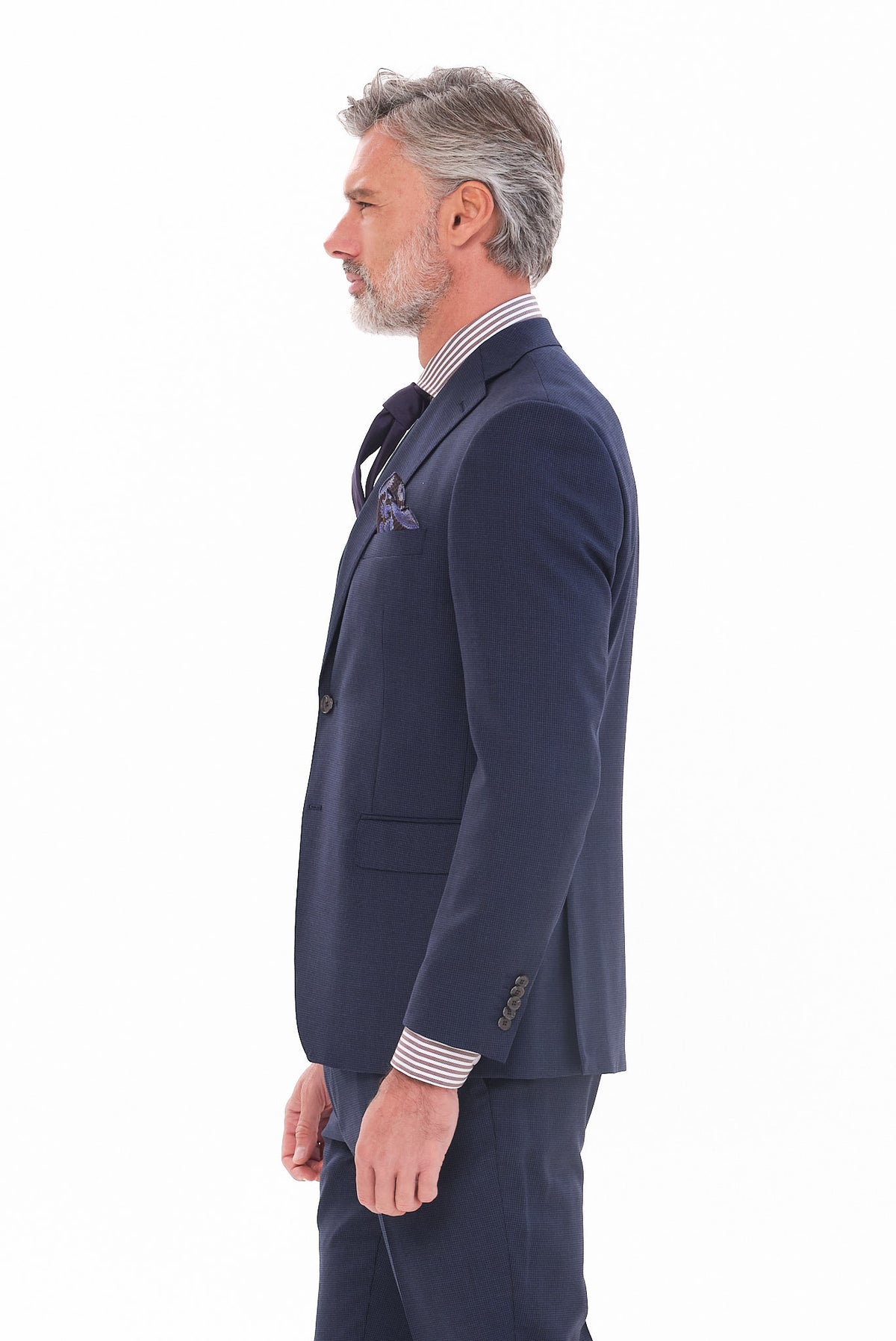 ΑΝΔΡΙΚΟ ΜΠΛΕ ΜΑΛΛΙΝΟ ΚΟΣΤΟΥΜΙ PORTOBELLO'S SLIM FIT