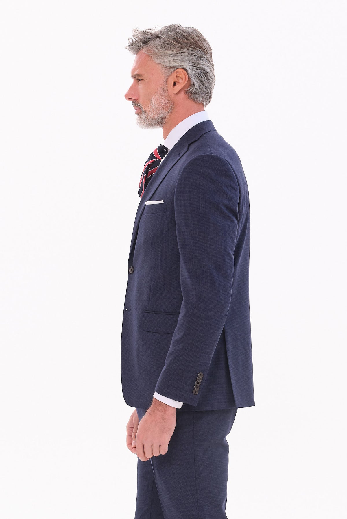 ΑΝΔΡΙΚΟ ΜΑΛΛΙΝΟ ΚΟΣΤΟΥΜΙ PORTOBELLO'S ΣΕ ΜΠΛΕ ΧΡΩΜΑ SLIM FIT