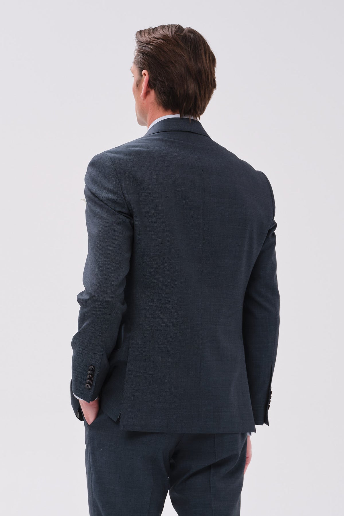 ΑΝΔΡΙΚΟ ΠΕΤΡΟΛ ΠΡΑΣΙΝΟ ΜΑΛΛΙΝΟ ΚΟΣΤΟΥΜΙ PORTOBELLO'S SLIM FIT ΣΕ ΥΦΑΣΜΑ MARZOTTO