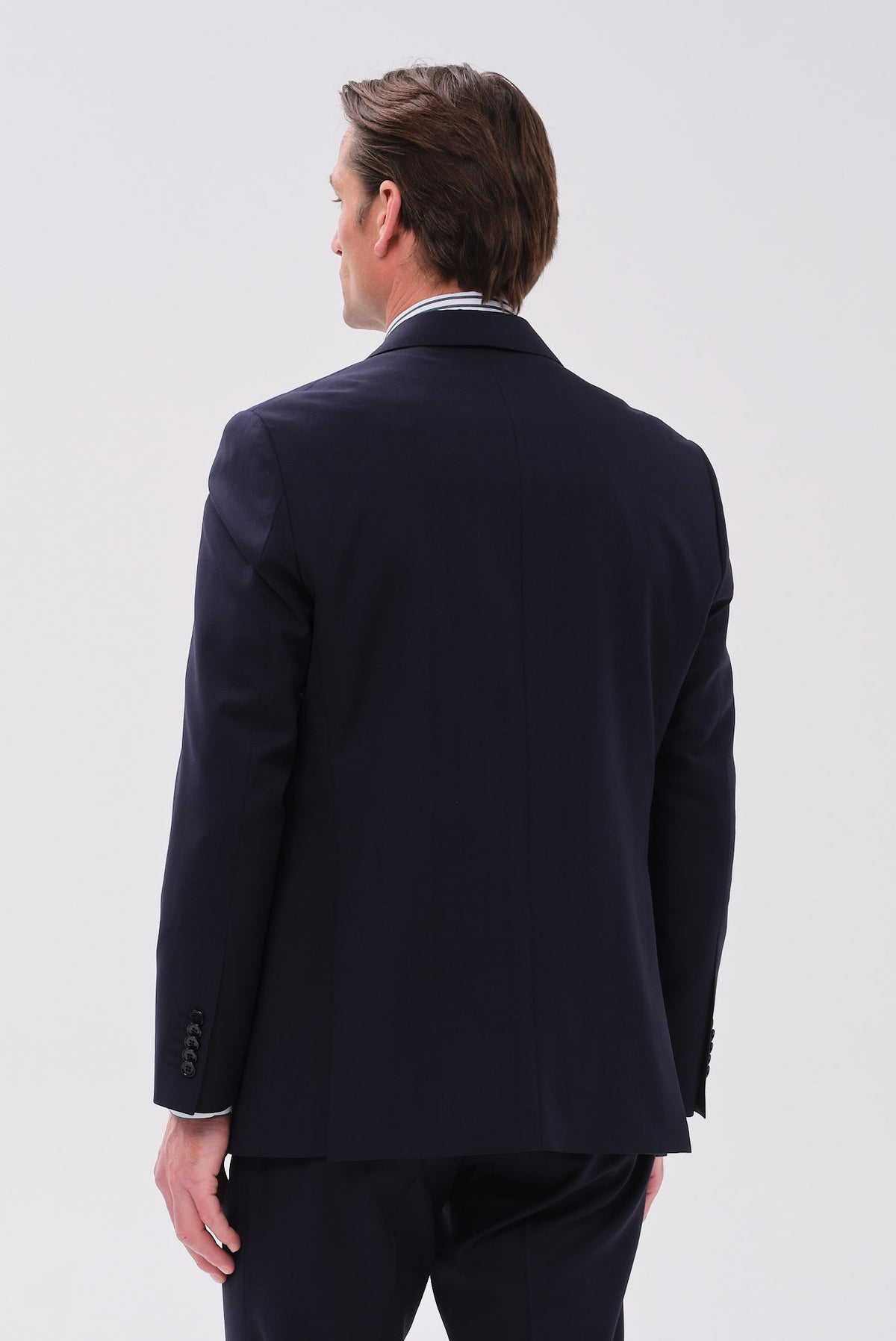 ΑΝΔΡΙΚΟ ΜΠΛΕ ΜΑΛΛΙΝΟ ΚΟΣΤΟΥΜΙ PORTOBELLO'S REGULAR FIT ΣΕ ΥΦΑΣΜΑ VITALE BARBERIS CANONICO