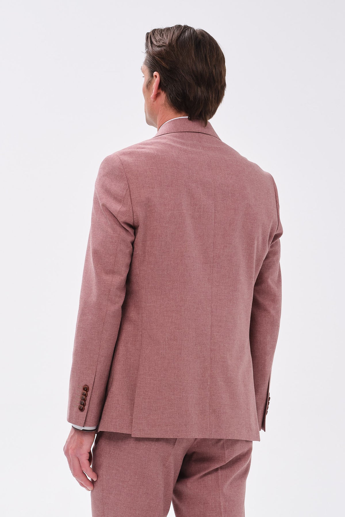 ΑΝΔΡΙΚΟ ΡOZ ΚΟΣΤΟΥΜΙ PORTOBELLO'S REGULAR FIT ΣΕ ΥΦΑΣΜΑ VITALE BARBERIS CANONICO