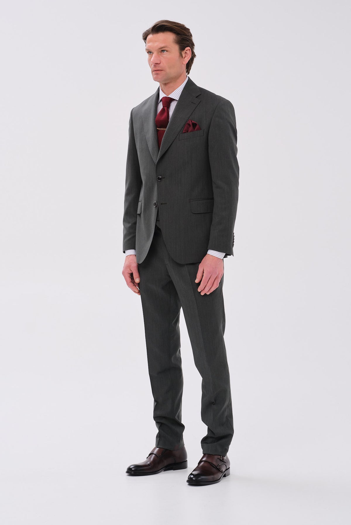 ΑΝΔΡΙΚΟ ΛΑΔΙ ΚΟΣΤΟΥΜΙ PORTOBELLO'S FORMAL FIT ΣΕ ΥΦΑΣΜΑ LANIFISIO ROGNA