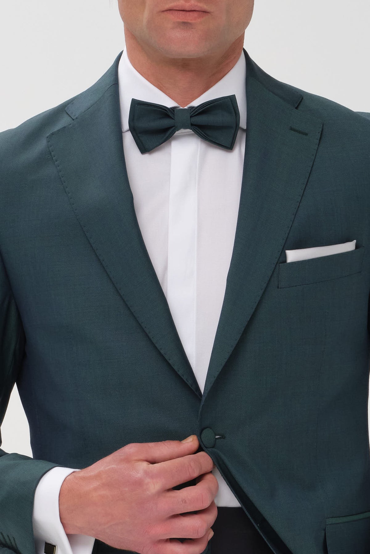ΑΝΔΡΙΚΟ ΠΡΑΣΙΝΟ ΓΑΜΠΡΙΑΤΙΚΟ ΚΟΣΤΟΥΜΙ PORTOBELLO'S SLIM FIT ΣΕ ΥΦΑΣΜΑ ZIGNONE SUPER 120
