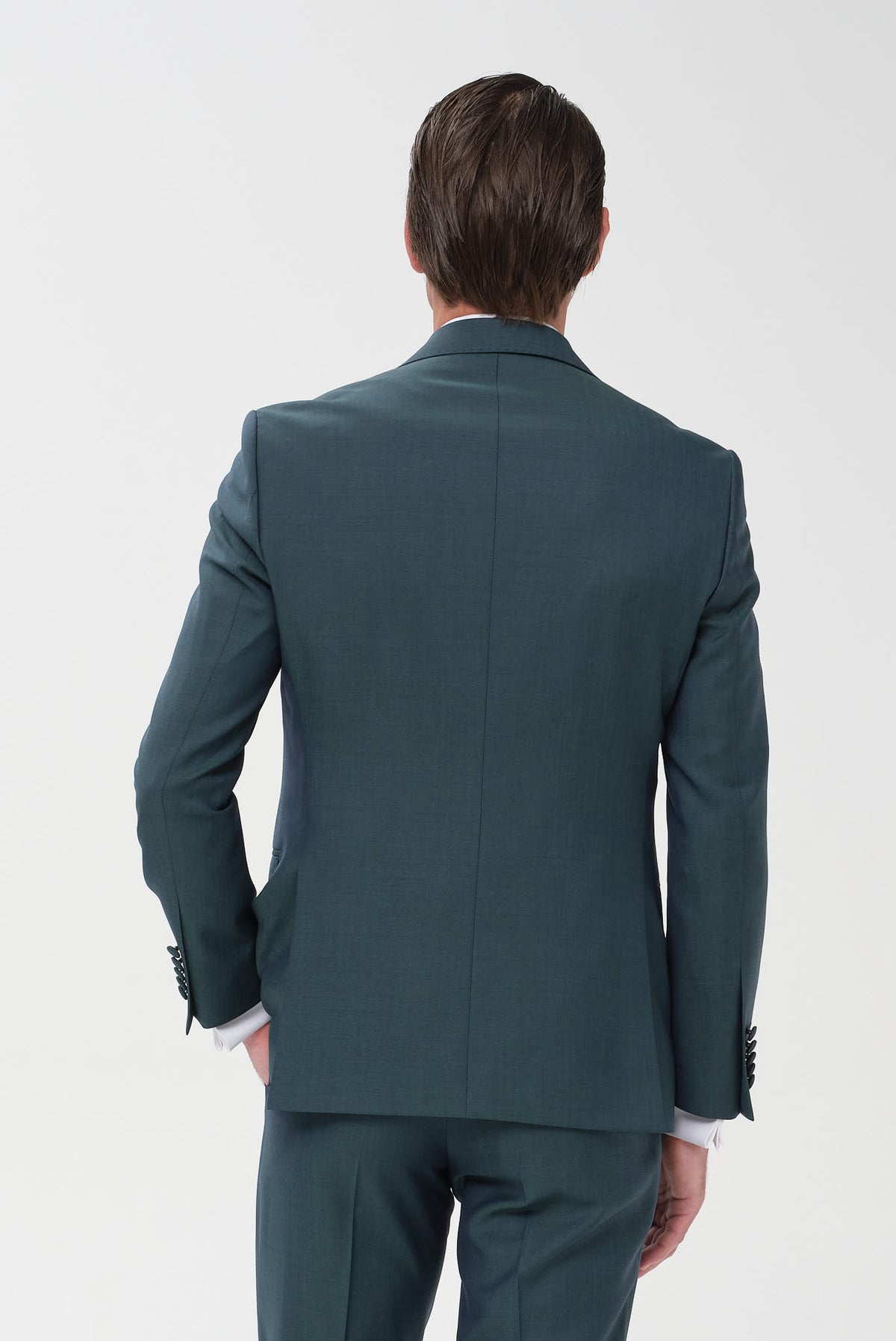 ΑΝΔΡΙΚΟ ΠΡΑΣΙΝΟ ΓΑΜΠΡΙΑΤΙΚΟ ΚΟΣΤΟΥΜΙ PORTOBELLO'S SLIM FIT ΣΕ ΥΦΑΣΜΑ ZIGNONE SUPER 120
