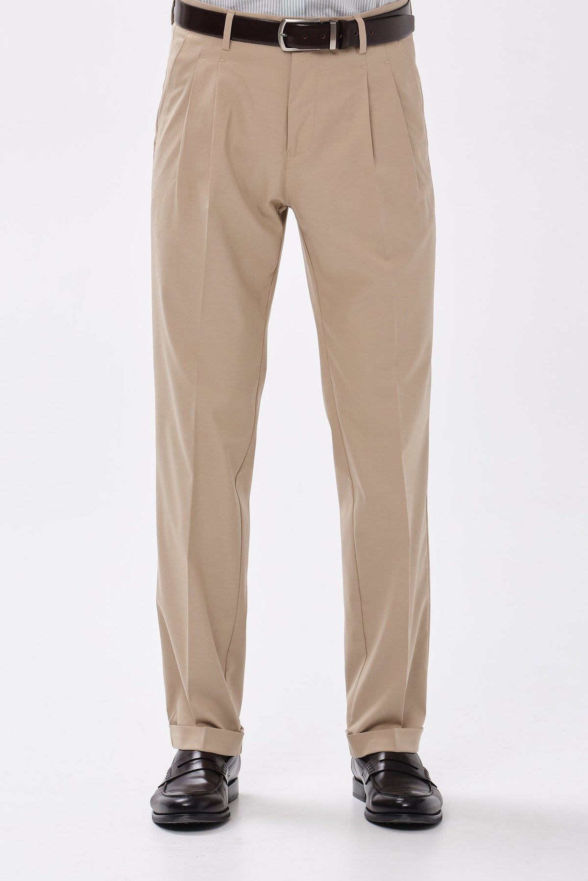 ΑΝΔΡΙΚΟ ΜΠΕΖ ΣΚΟΥΡΟ CHINOS ΠΑΝΤΕΛΟΝΙ PORTOBELLO'S MODERN FIT ΜΕ ΔΙΠΛΗ ΠΙΕΤΑ