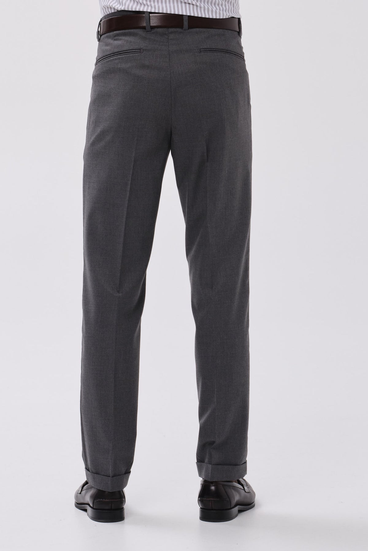 ΑΝΔΡΙΚΟ ΣΚΟΥΡΟ ΓΚΡΙ CHINOS ΠΑΝΤΕΛΟΝΙ PORTOBELLO'S MODERN FIT ΜΕ ΔΙΠΛΗ ΠΙΕΤΑ