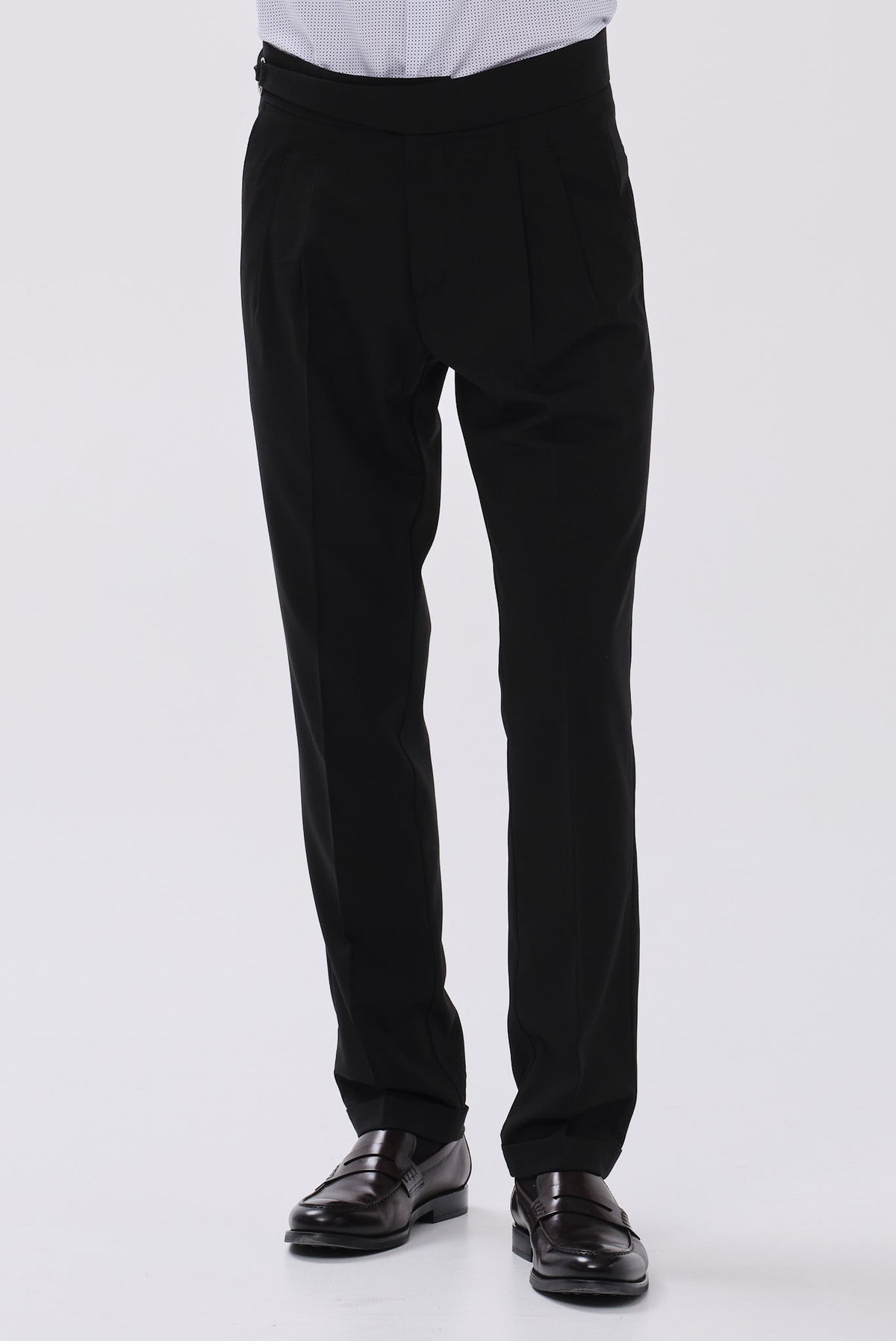 ΑΝΔΡΙΚΟ ΜΑΥΡΟ CHINOS ΠΑΝΤΕΛΟΝΙ PORTOBELLO'S MODERN FIT ΜΕ ΔΙΠΛΗ ΠΙΕΤΑ