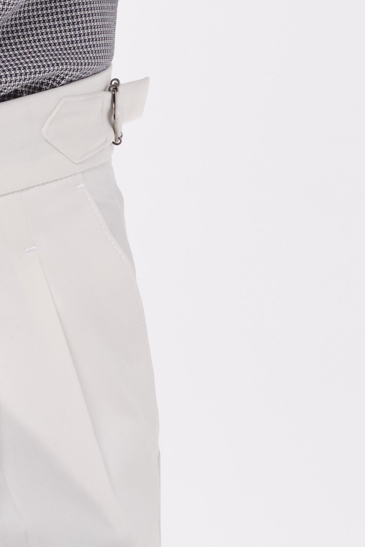 ΑΝΔΡΙΚΟ ΛΕΥΚΟ CHINOS ΠΑΝΤΕΛΟΝΙ PORTOBELLO'S MODERN FIT ΜΕ ΔΙΠΛΗ ΠΙΕΤΑ