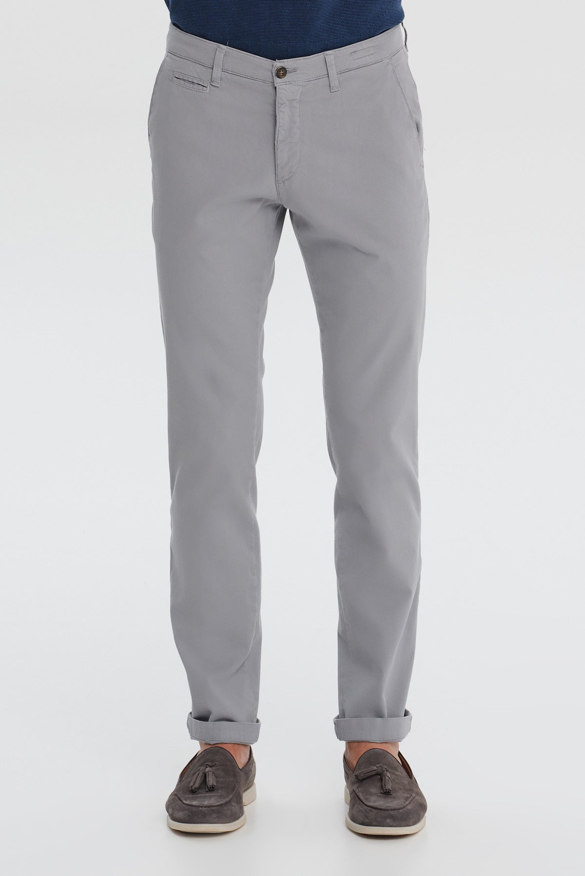 ΑΝΔΡΙΚΟ MODERN FIT CHINOS ΠΑΝΤΕΛΟΝΙ PORTOBELLO'S ΣΕ ΓΚΡΙ ΑΝΟΙΚΤΟ ΧΡΩΜΑ