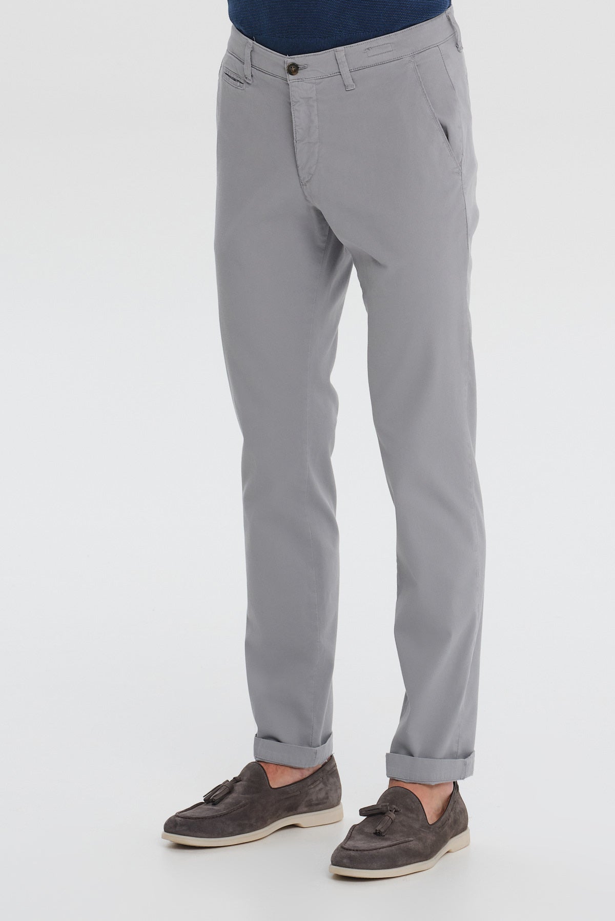 ΑΝΔΡΙΚΟ MODERN FIT CHINOS ΠΑΝΤΕΛΟΝΙ PORTOBELLO'S ΣΕ ΓΚΡΙ ΑΝΟΙΚΤΟ ΧΡΩΜΑ