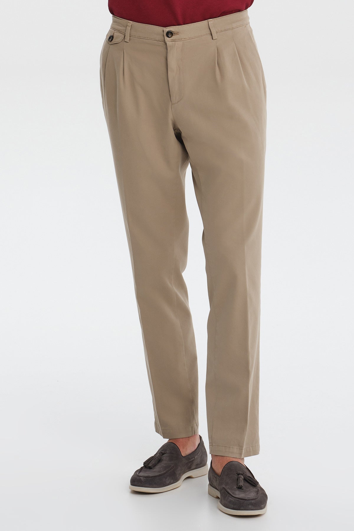 ΑΝΔΡΙΚΟ ΜΠΕΖ ΣΚΟΥΡΟ ΠΑΝΤΕΛΟΝΙ CHINOS REGULAR FIT PORTOBELLO'S ΜΕ ΔΥΟ ΠΙΕΤΕΣ