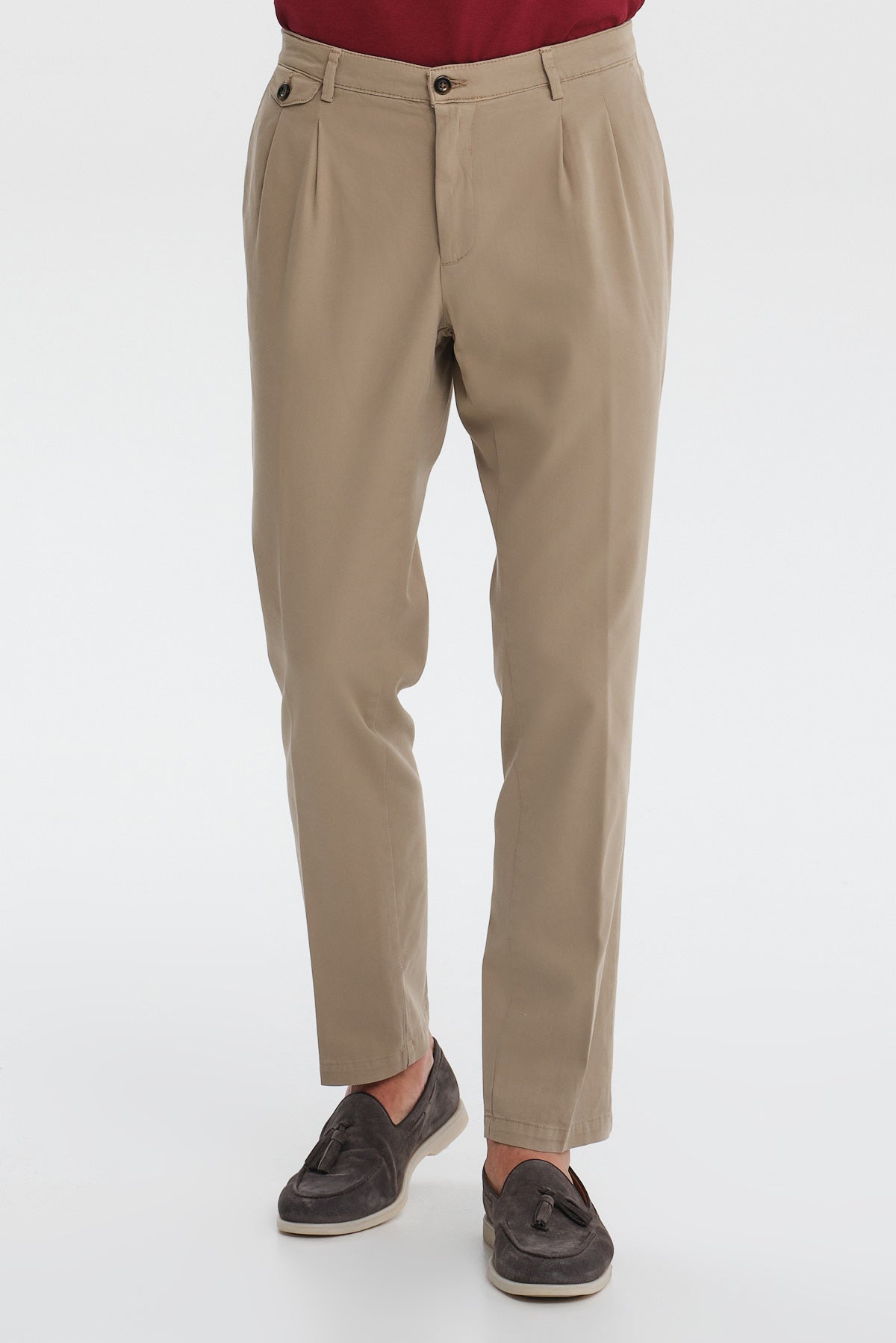 ΑΝΔΡΙΚΟ ΜΠΕΖ ΣΚΟΥΡΟ ΠΑΝΤΕΛΟΝΙ CHINOS REGULAR FIT PORTOBELLO'S ΜΕ ΔΥΟ ΠΙΕΤΕΣ