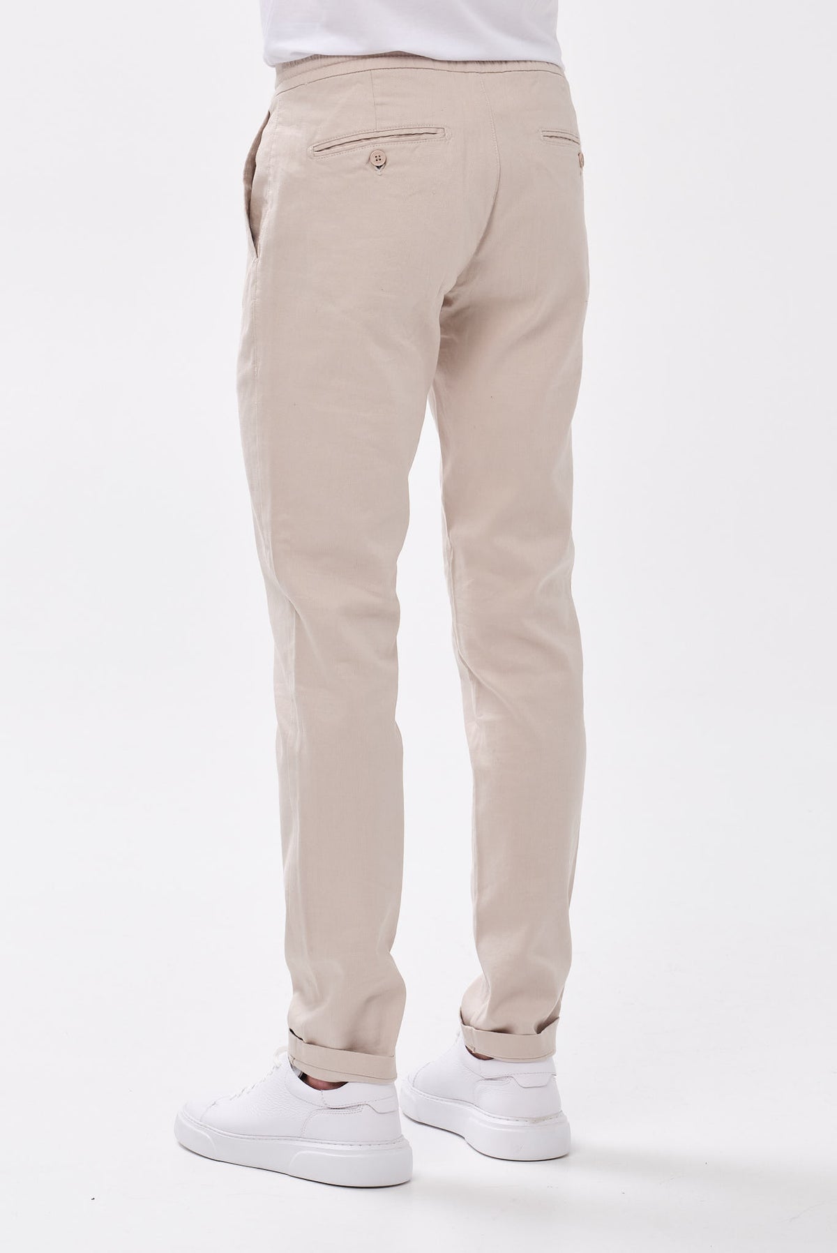 ΑΝΔΡΙΚΟ ΜΠΕΖ ΣΚΟΥΡΟ ΠΑΝΤΕΛΟΝΙ CHINO PORTOBELLO'S REGULAR FIT ΜΕ ΚΟΡΔΟΝΙ-ΛΑΣΤΙΧΟ