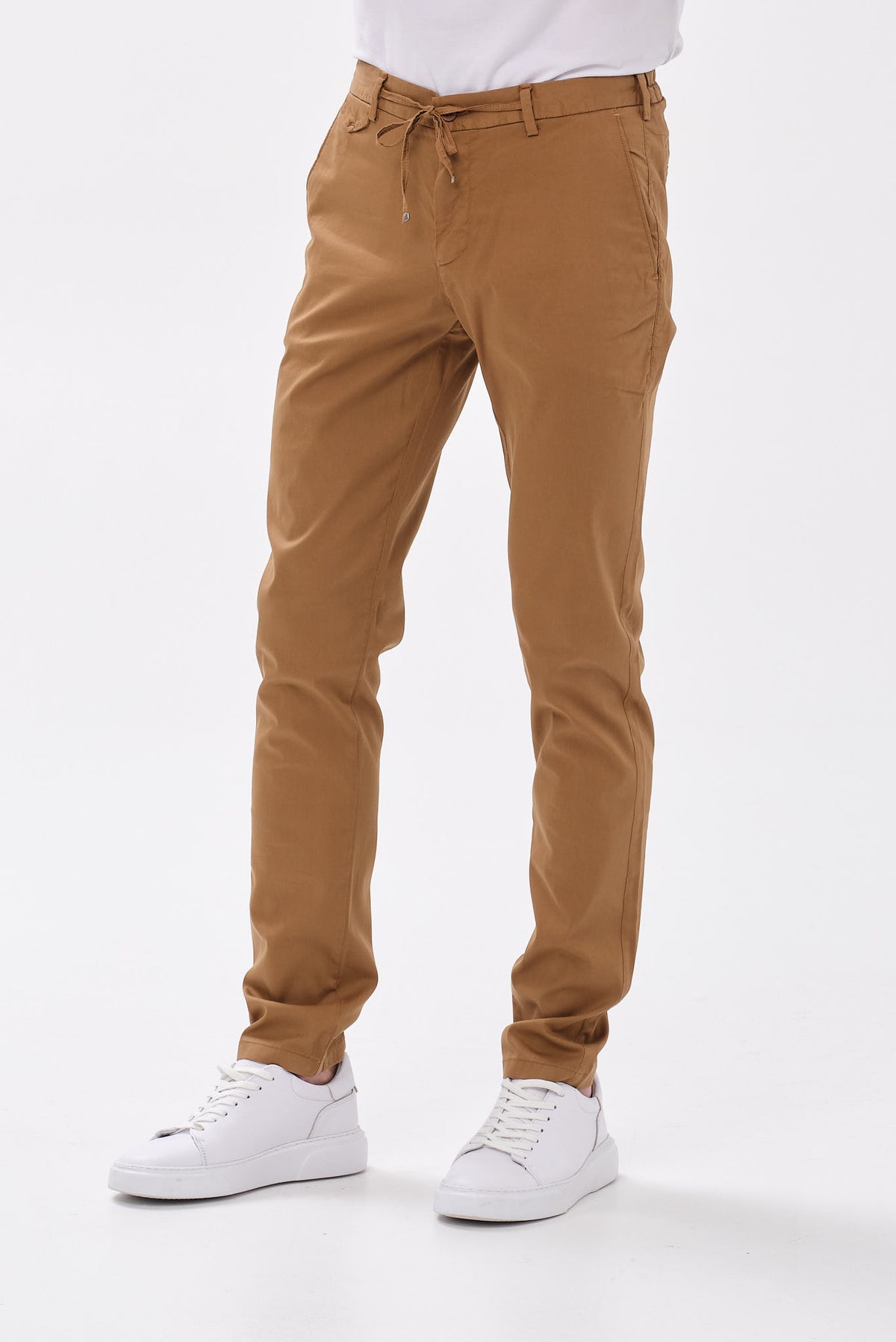 ΑΝΔΡΙΚΟ ΚΑΜΕΛ ΠΑΝΤΕΛΟΝΙ CHINO PORTOBELLO'S REGULAR FIT ΜΕ ΚΟΡΔΟΝΙ-ΛΑΣΤΙΧΟ