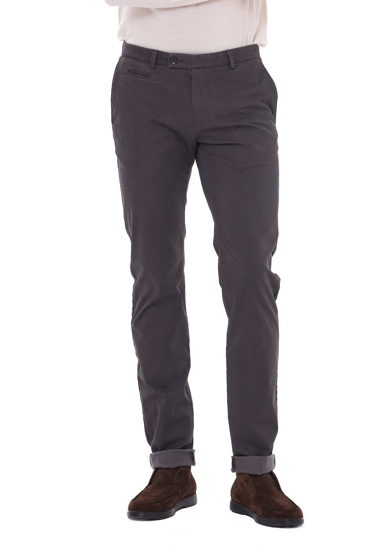 ΑΝΔΡΙΚΟ ΣΚΟΥΡΟ ΓΚΡΙ CHINOS ΠΑΝΤΕΛΟΝΙ BUGATTI REGULAR FIT