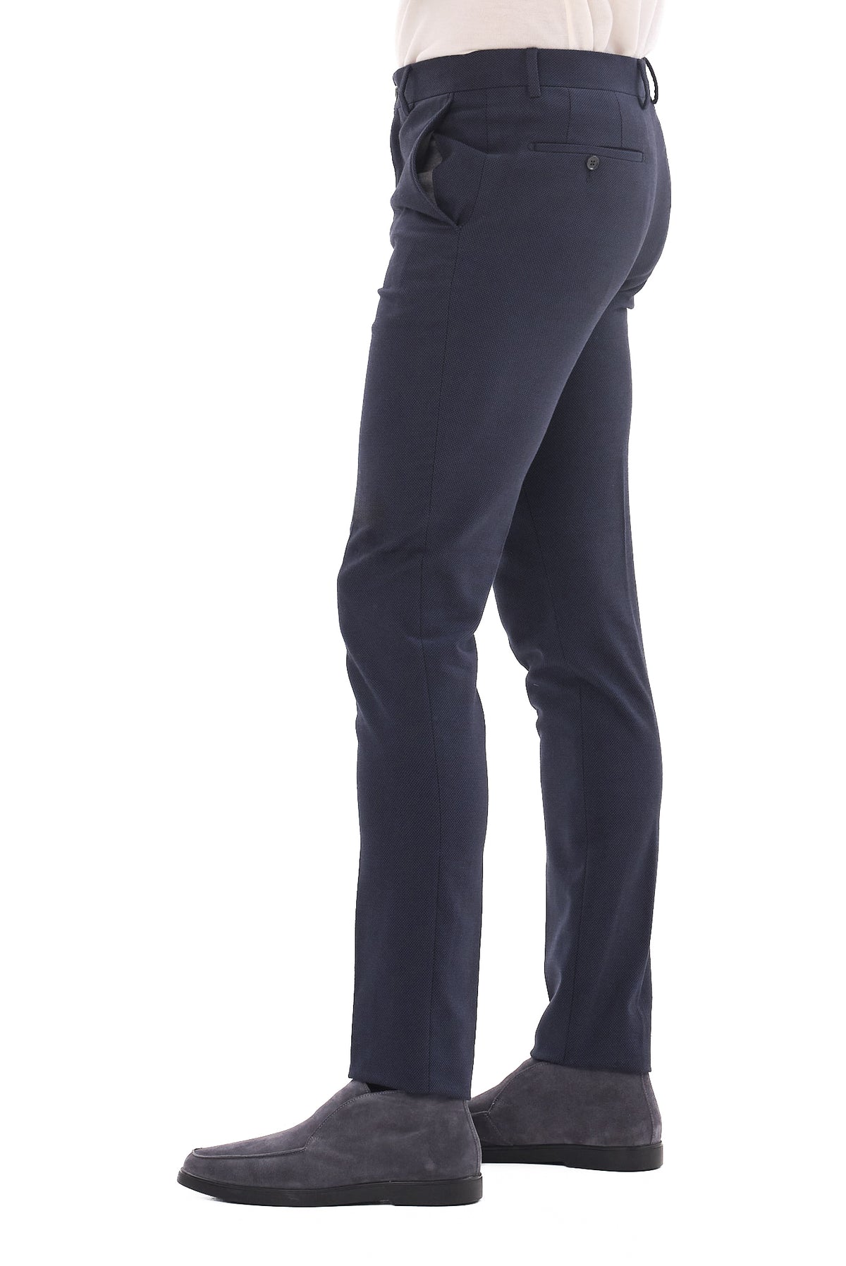 ΑΝΔΡΙΚΟ ΜΠΛΕ ΠΑΝΤΕΛΟΝΙ CHINO PORTOBELLO'S SLIM FIT ΜΕ ΜΙΚΡΟΣΧΕΔΙΟ