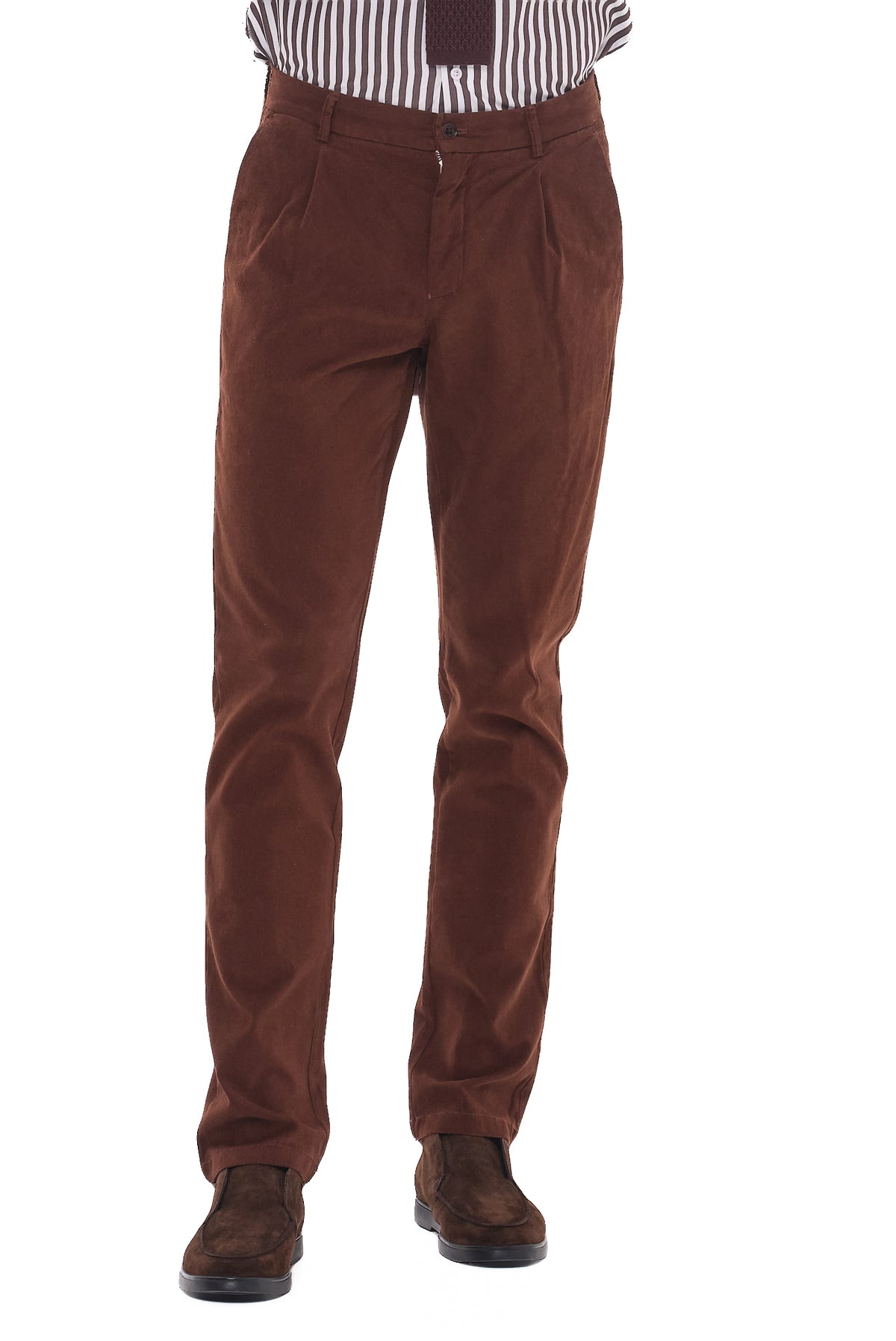 ΑΝΔΡΙΚΟ ΠΑΝΤΕΛΟΝΙ CHINO PORTOBELLO'S ΣΕ ΚΑΦΕ ΧΡΩΜΑ SLIM FIT
