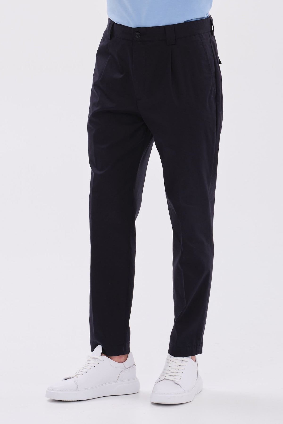 ΑΝΔΡΙΚΟ ΜΠΛΕ CHINO ΠΑΝΤΕΛΟΝΙ ALBERTO REGULAR FIT ΜΕ ΠΙΕΤΑ