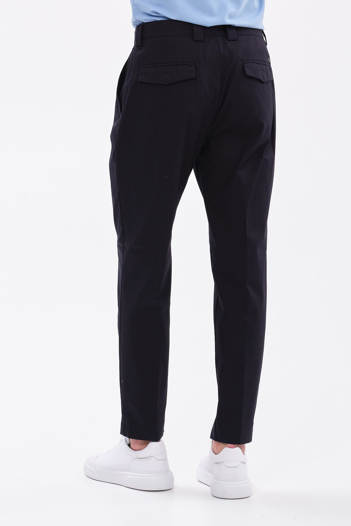 ΑΝΔΡΙΚΟ ΜΠΛΕ CHINO ΠΑΝΤΕΛΟΝΙ ALBERTO REGULAR FIT ΜΕ ΠΙΕΤΑ