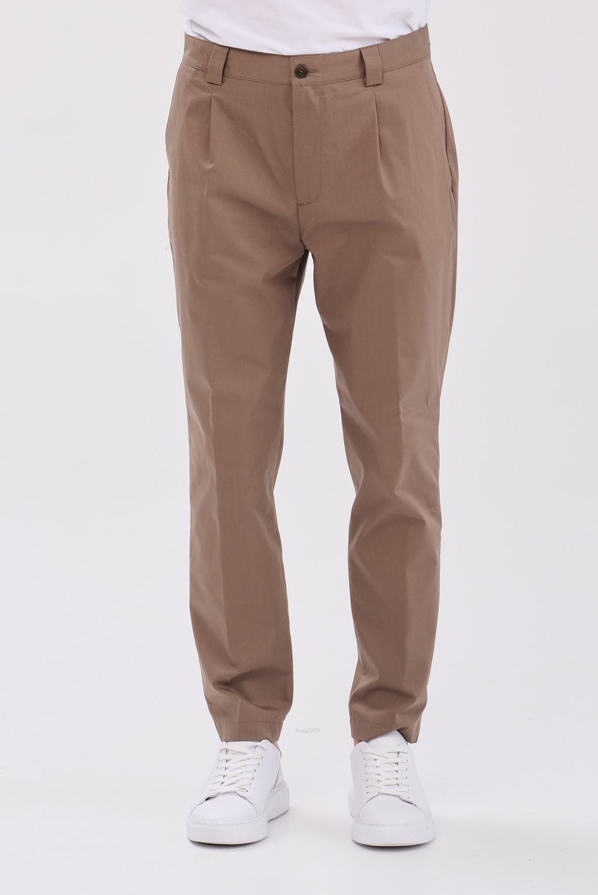 ΑΝΔΡΙΚΟ ΚΑΦΕ CHINO ΠΑΝΤΕΛΟΝΙ ALBERTO REGULAR FIT ΜΕ ΠΙΕΤΑ
