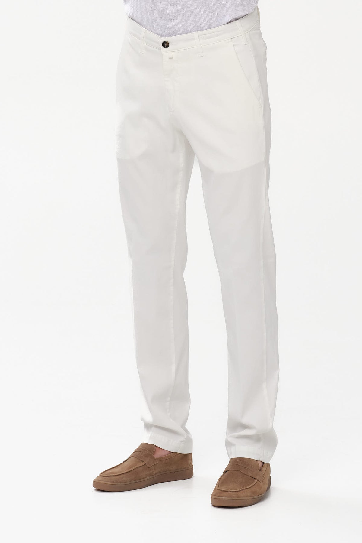 ΑΝΔΡΙΚΟ ΛΕΥΚΟ ΠΑΝΤΕΛΟΝΙ CHINOS FOUR TEN REGULAR FIT