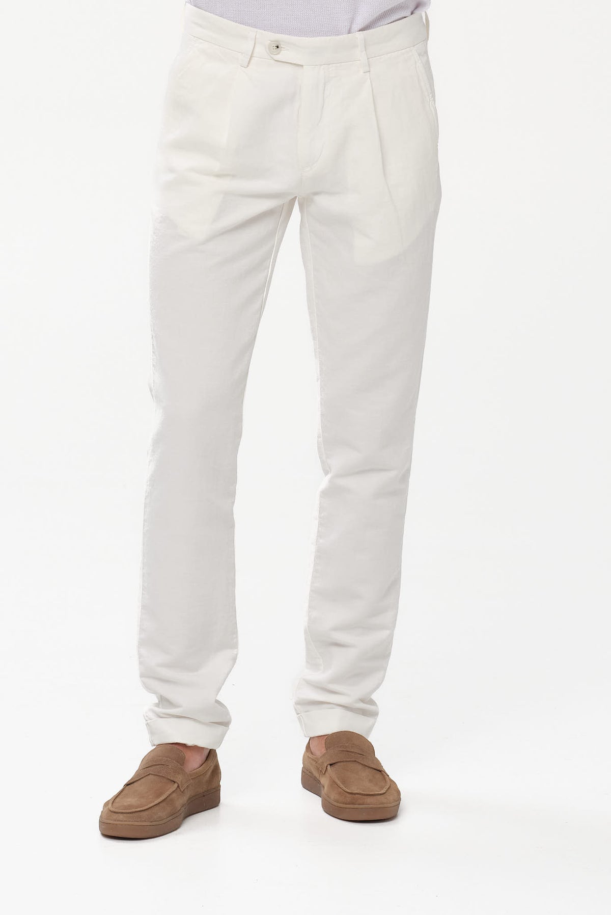 ΑΝΔΡΙΚΟ ΛΕΥΚΟ ΠΑΝΤΕΛΟΝΙ CHINOS PORTOBELLO΄S ME ΠΙΕΤΑ REGULAR FIT